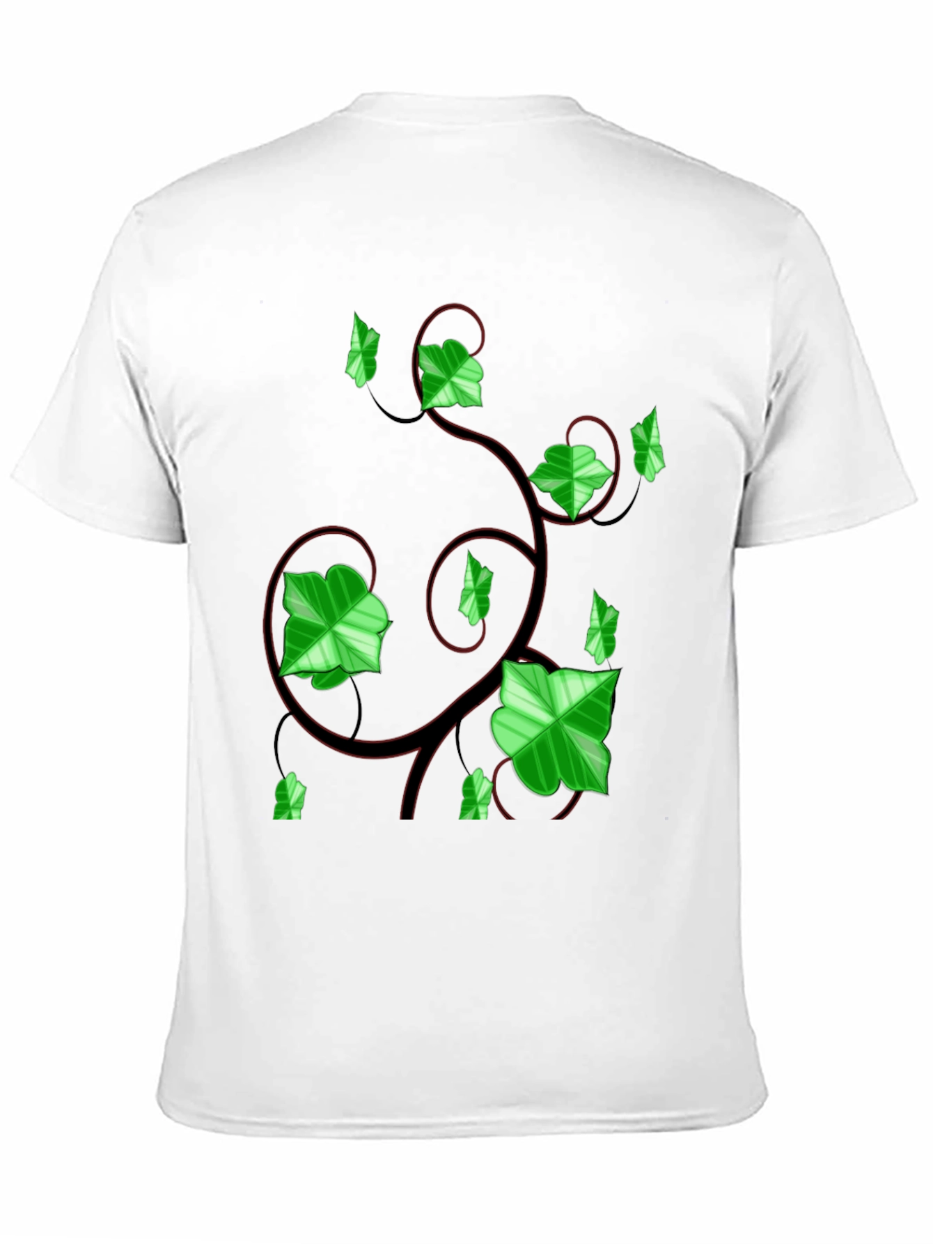 Black Ivy Vine Graphic Tee - Black view 11