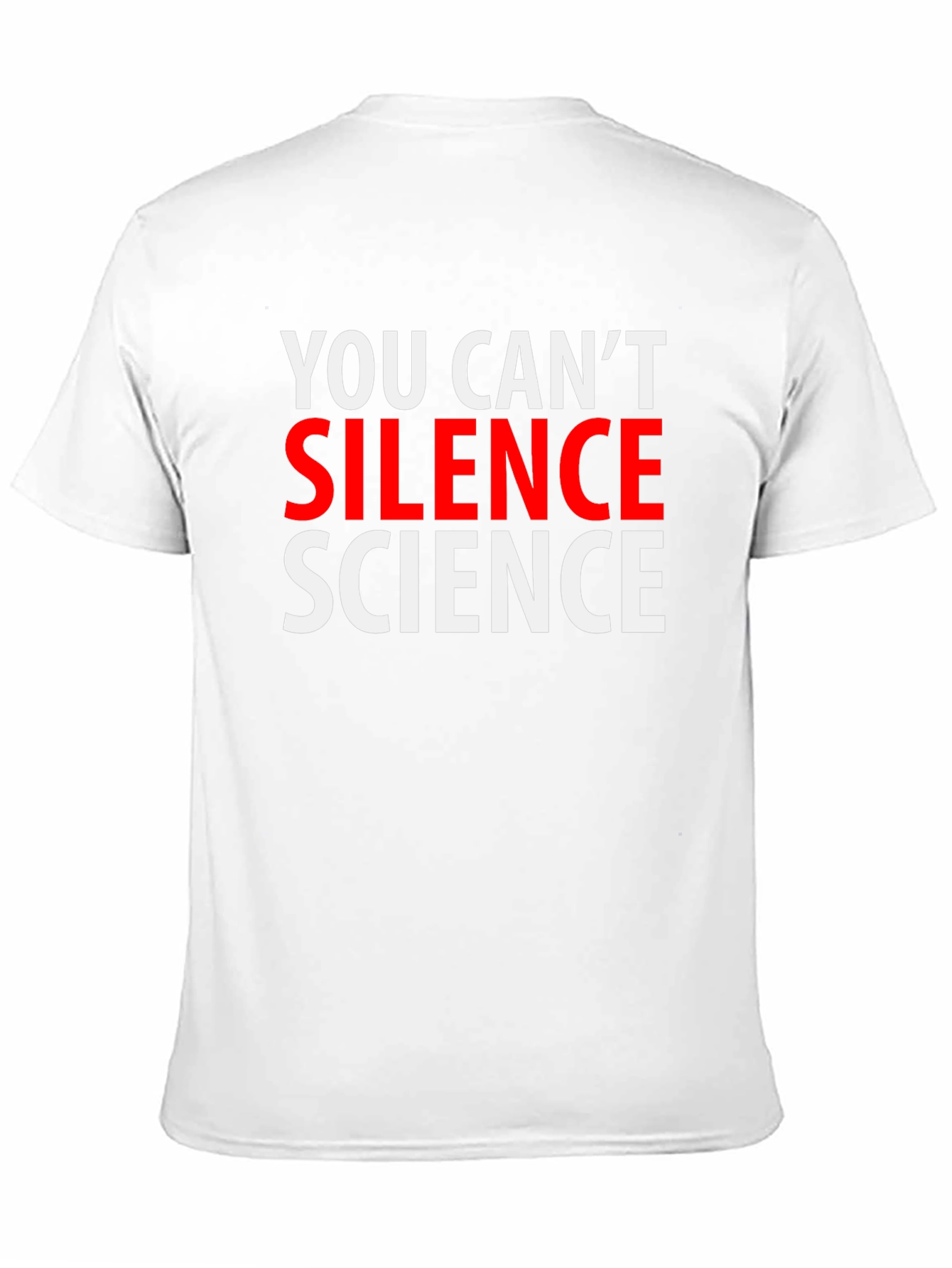 Black You Can't Silence Science T-Shirt view 11