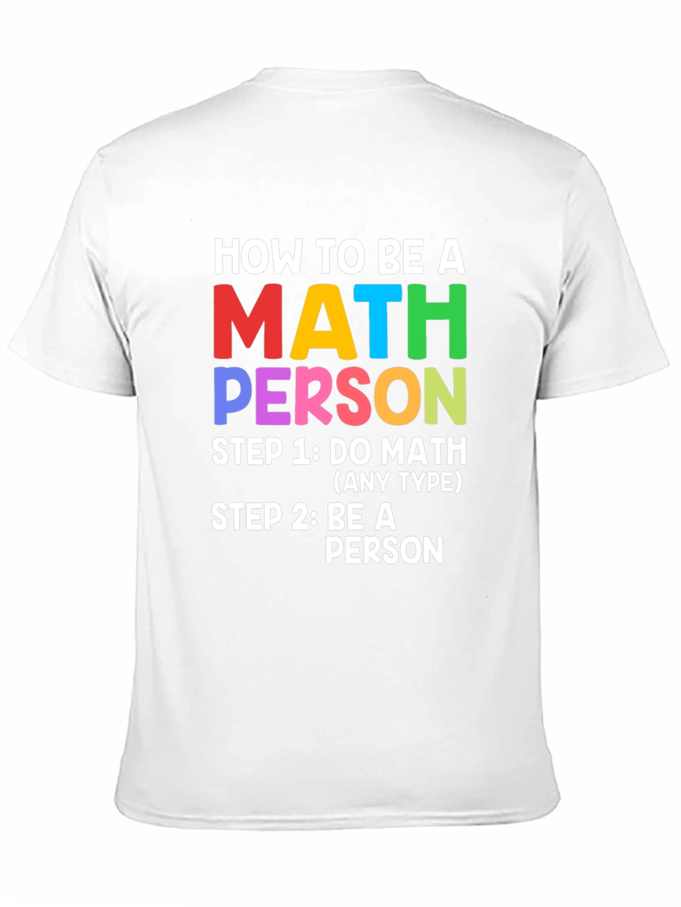 Black How to be a Math Person T-Shirt view 11