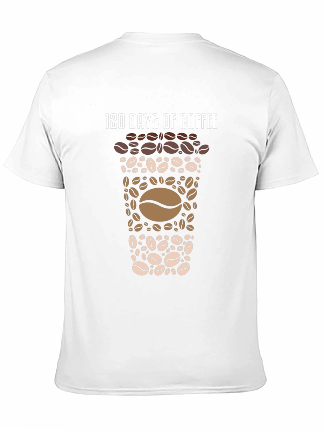 Black 120 Days of Coffee Graphic Tee - Coffee Lover's Shirt view 11