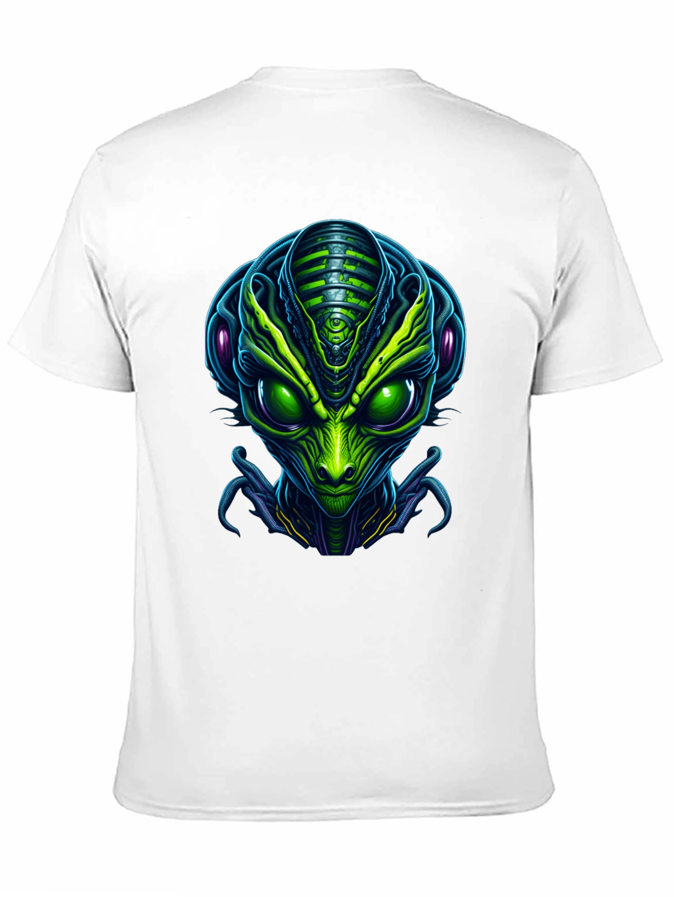 Black Alien Head Graphic T-Shirt view 11