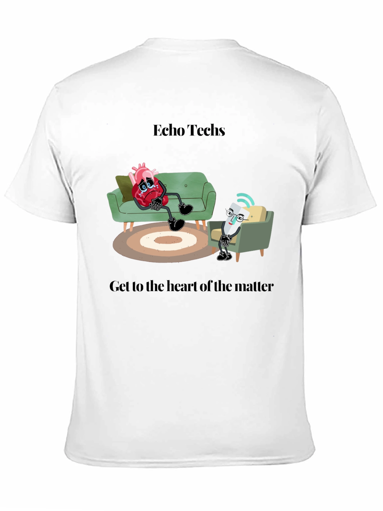 Black Echo Techs T-Shirt: Get to the Heart of the Matter view 11