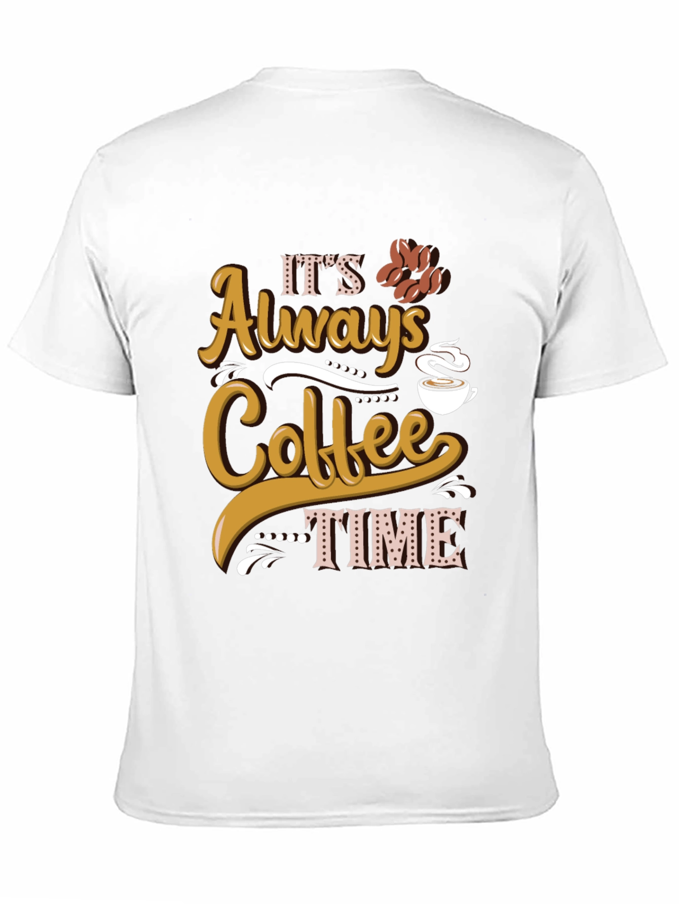 Black It's Always Coffee Time Graphic Tee view 11