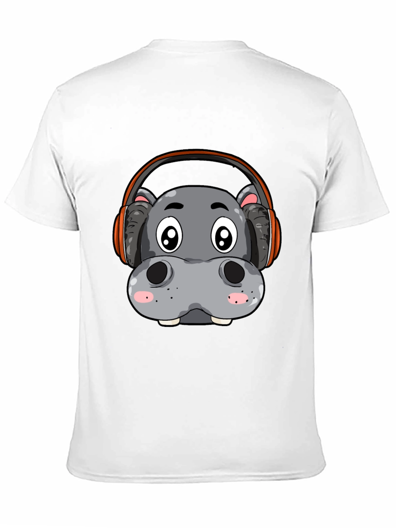 Black Hippo DJ Graphic Tee - Black Cotton Blend Shirt view 11