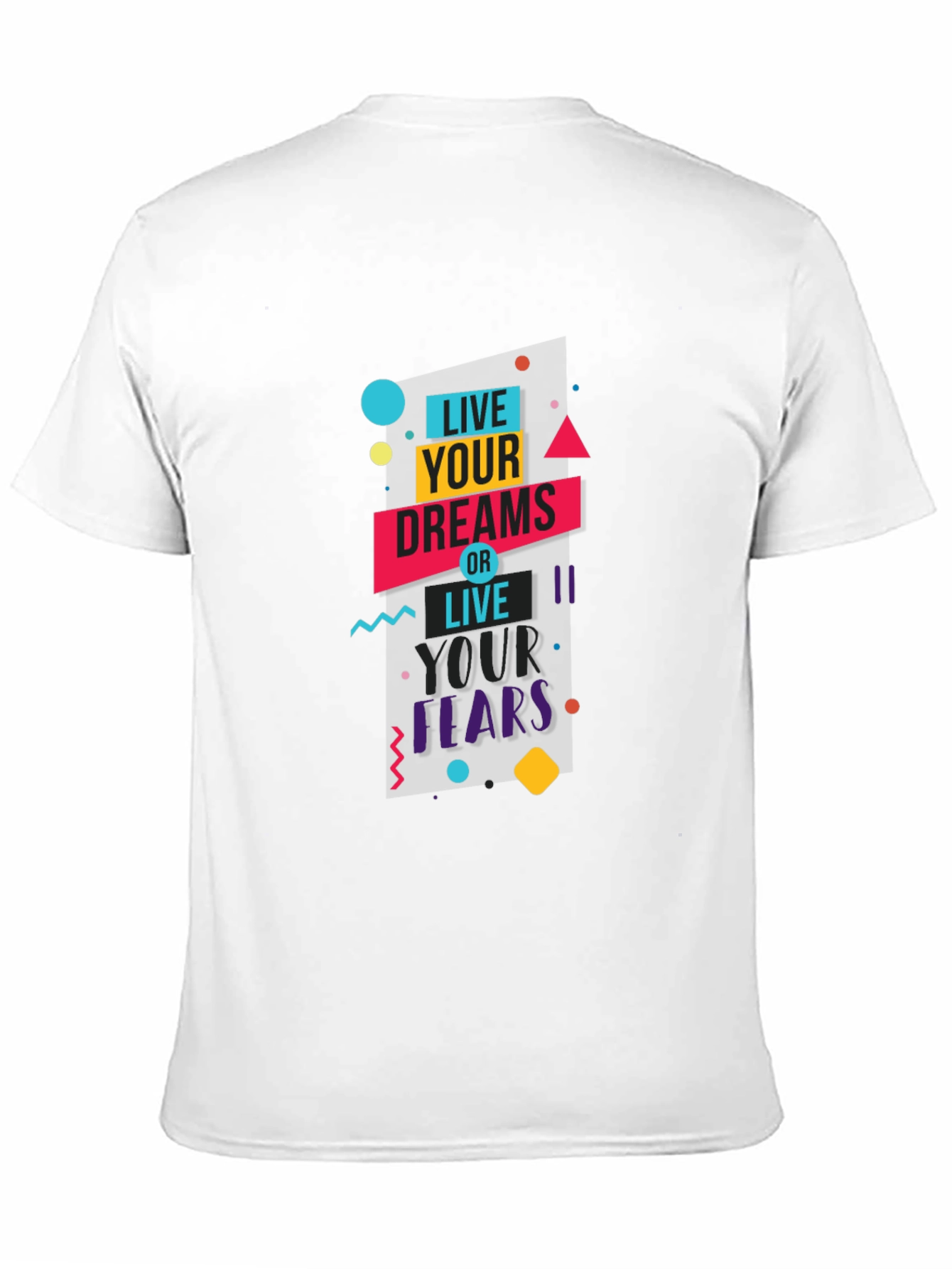 Black Live Your Dreams Graphic Tee - Black Cotton Blend view 11