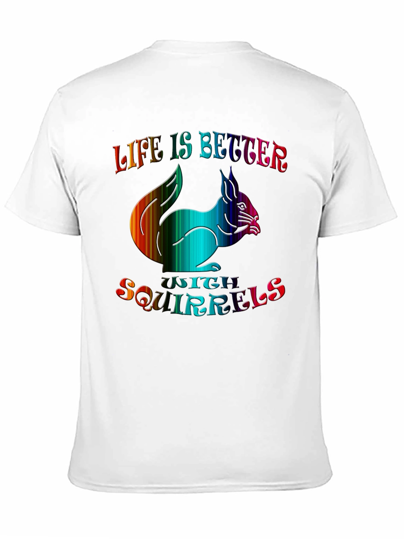 Black Life is Better with Squirrels Graphic Tee - Black view 11