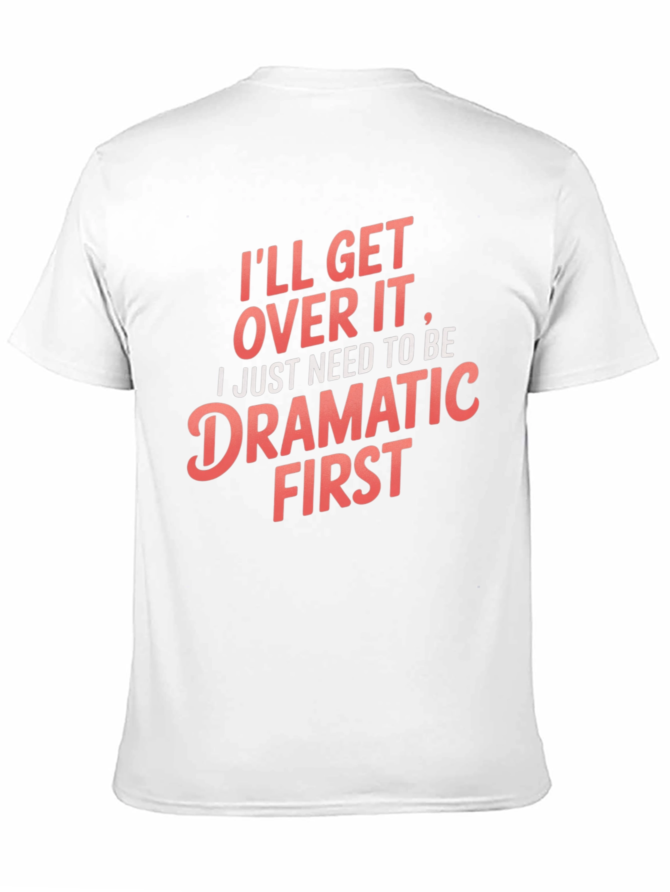 Black Dramatic First Men's Graphic Tee view 11