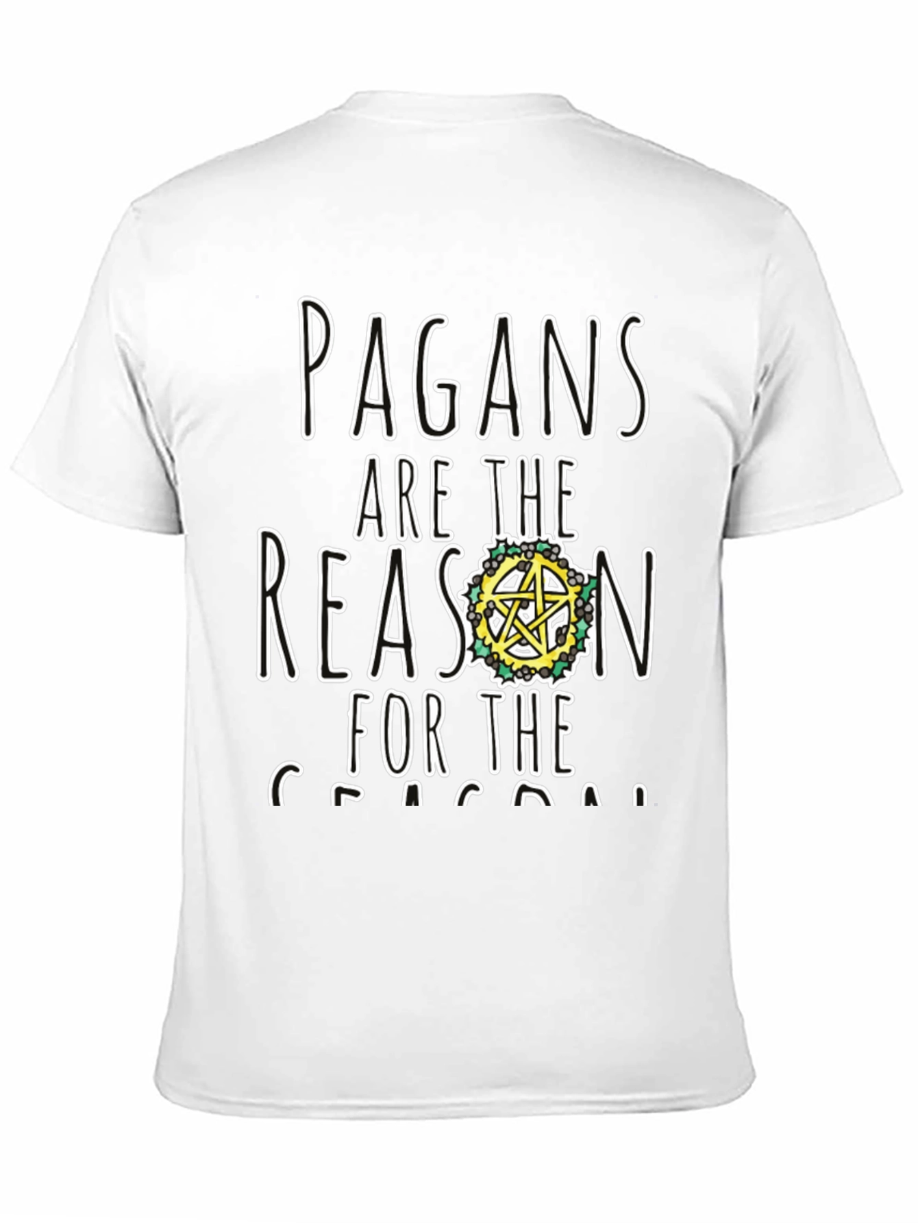 Black Pagan Reason Black T-Shirt view 11
