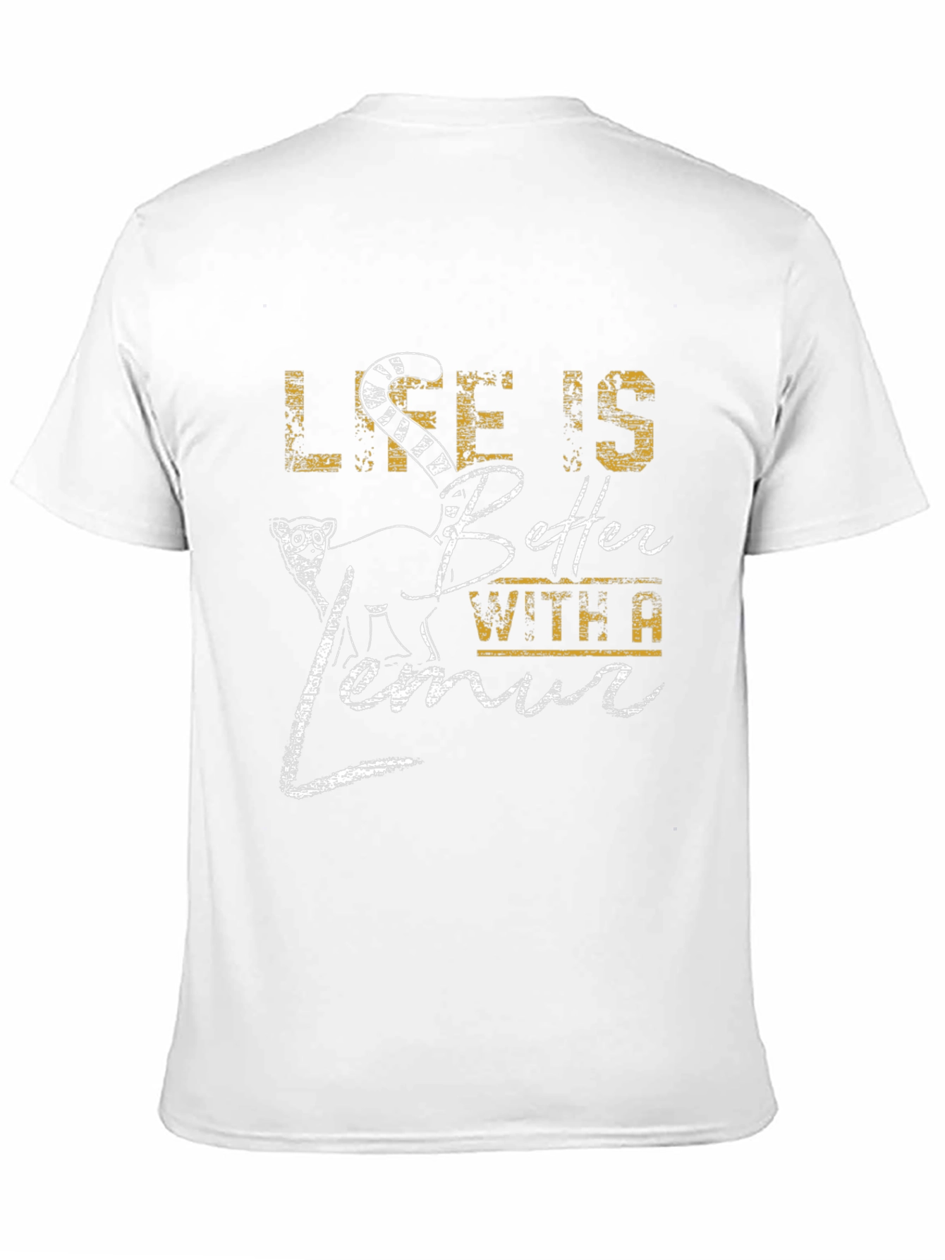 Black Life is Better with a Lemur Graphic Tee view 11