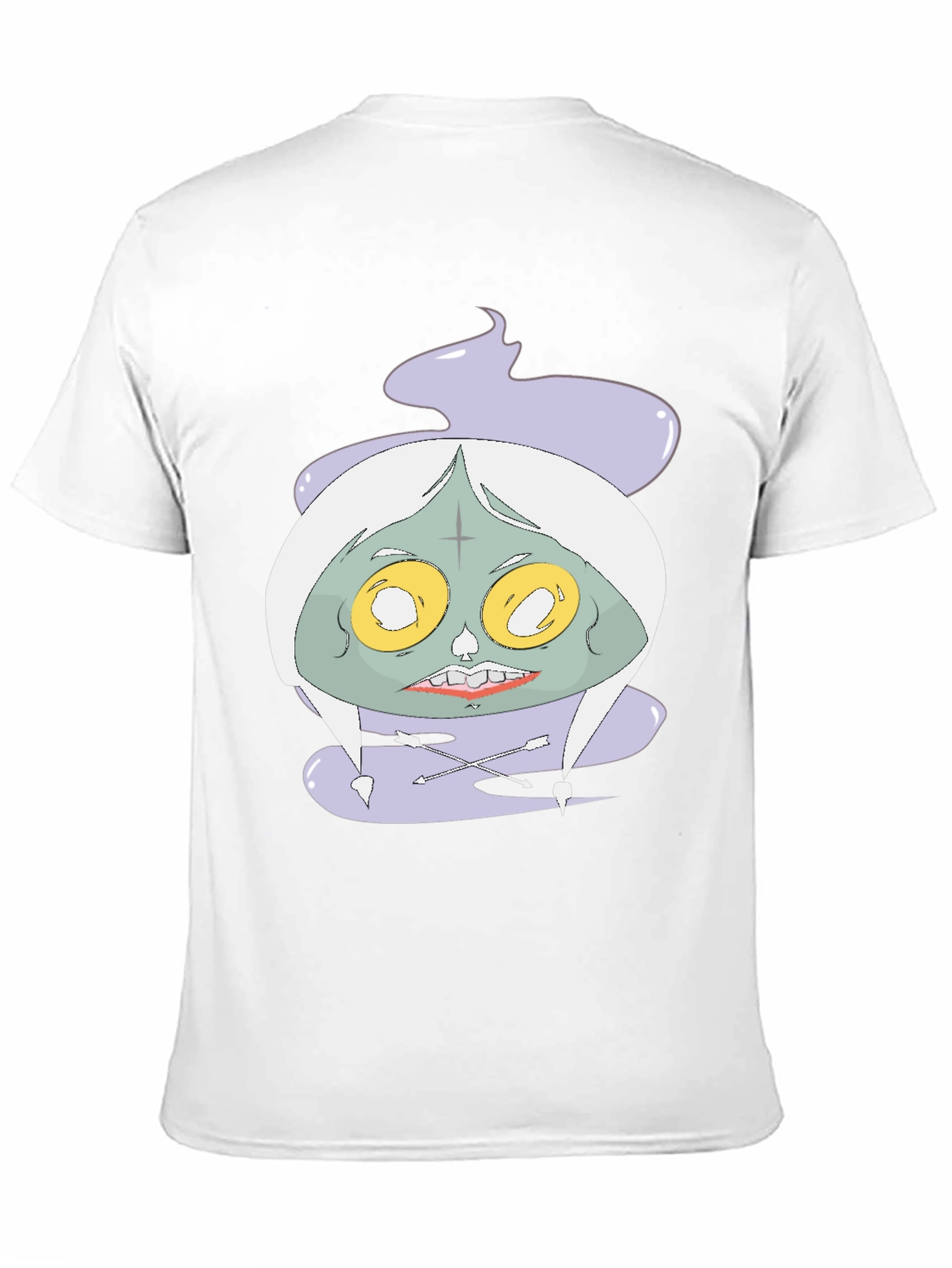 Black Spooky Graphic Tee - Unique Cartoon Zombie Design view 11