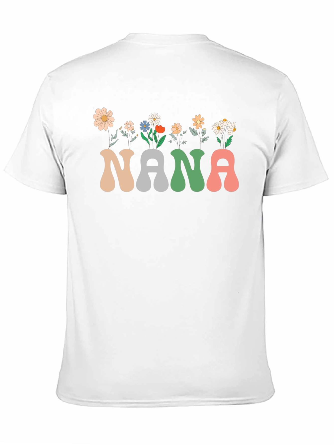 Black Nana Floral Graphic T-Shirt view 11
