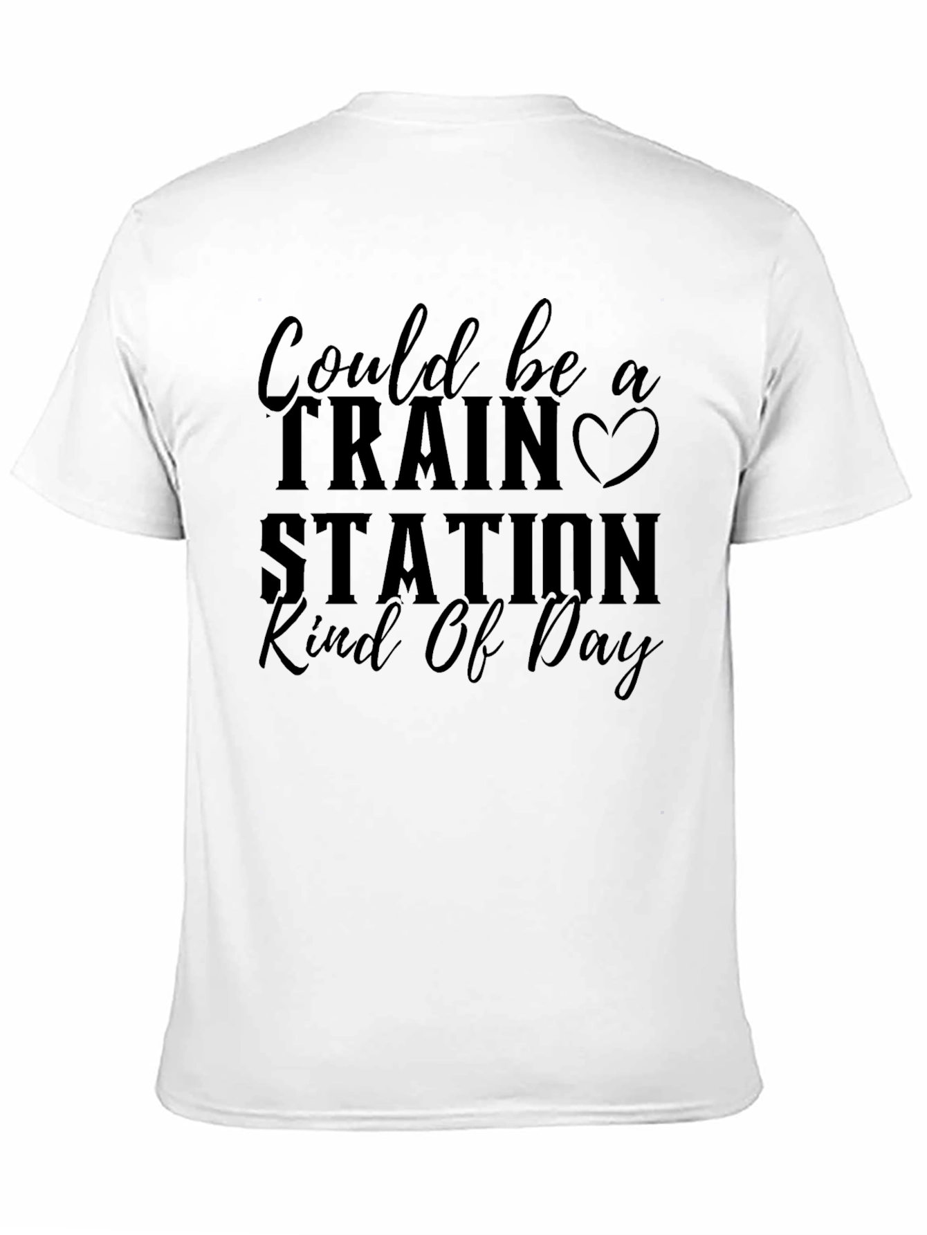 Black Train Station Kind of Day Graphic Tee view 11