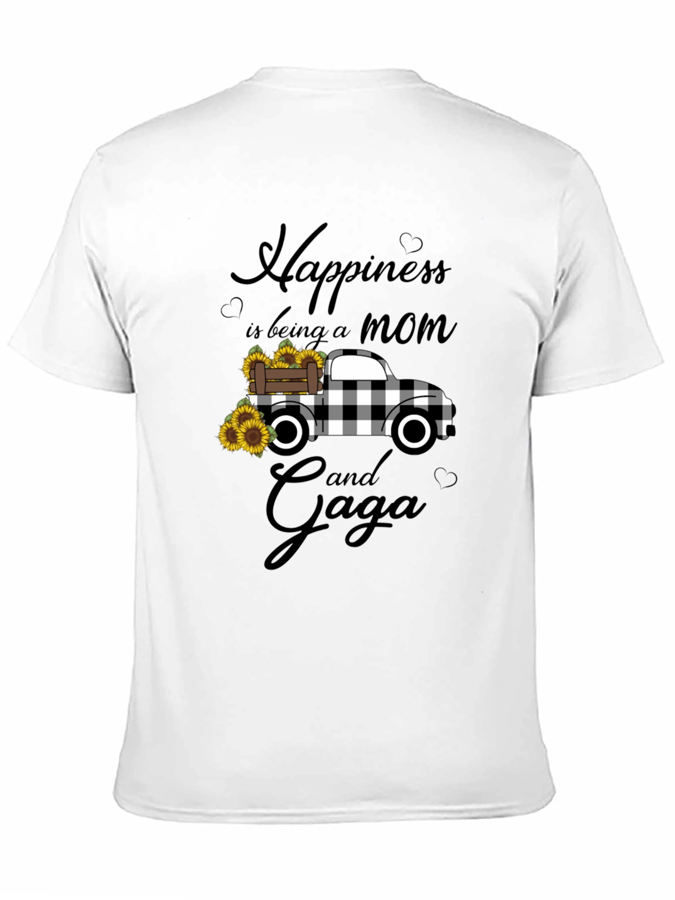 Black Happiness is Being a Mom and Gaga Truck T-Shirt view 11