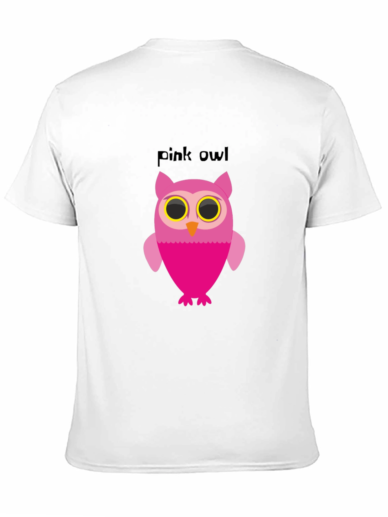 Black Pink Owl Graphic Tee - Soft Cotton Blend view 11