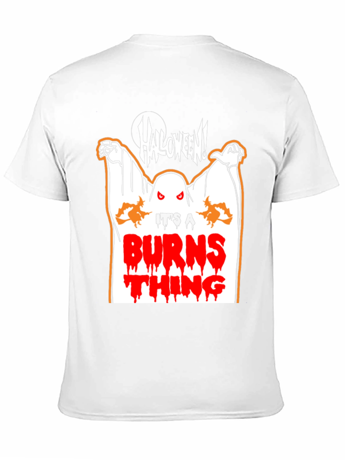 Black Halloween Ghost T-Shirt - It's a Burns Thing! view 11