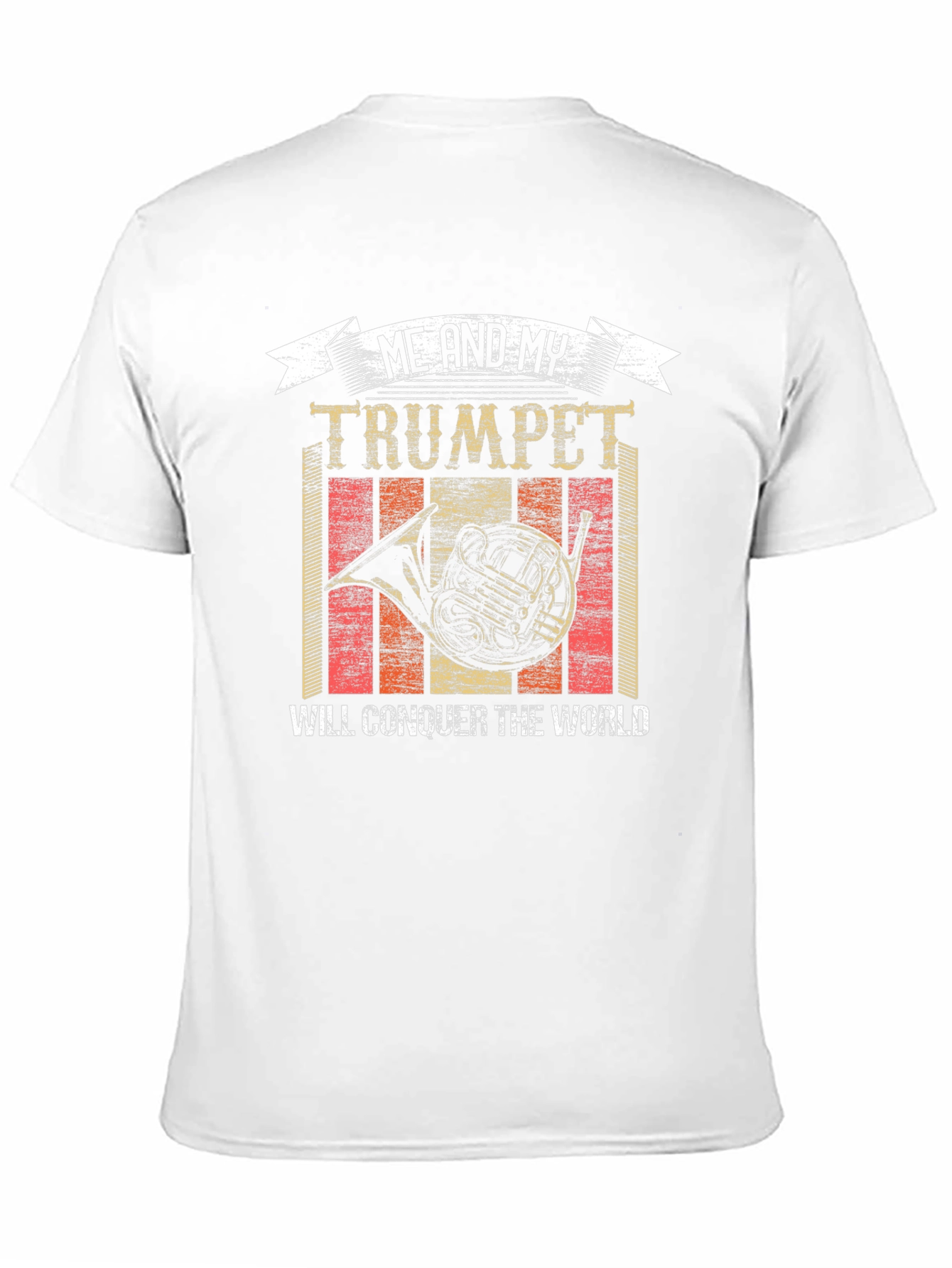 Black Trumpet Conquer World T-Shirt for Music Lovers view 11