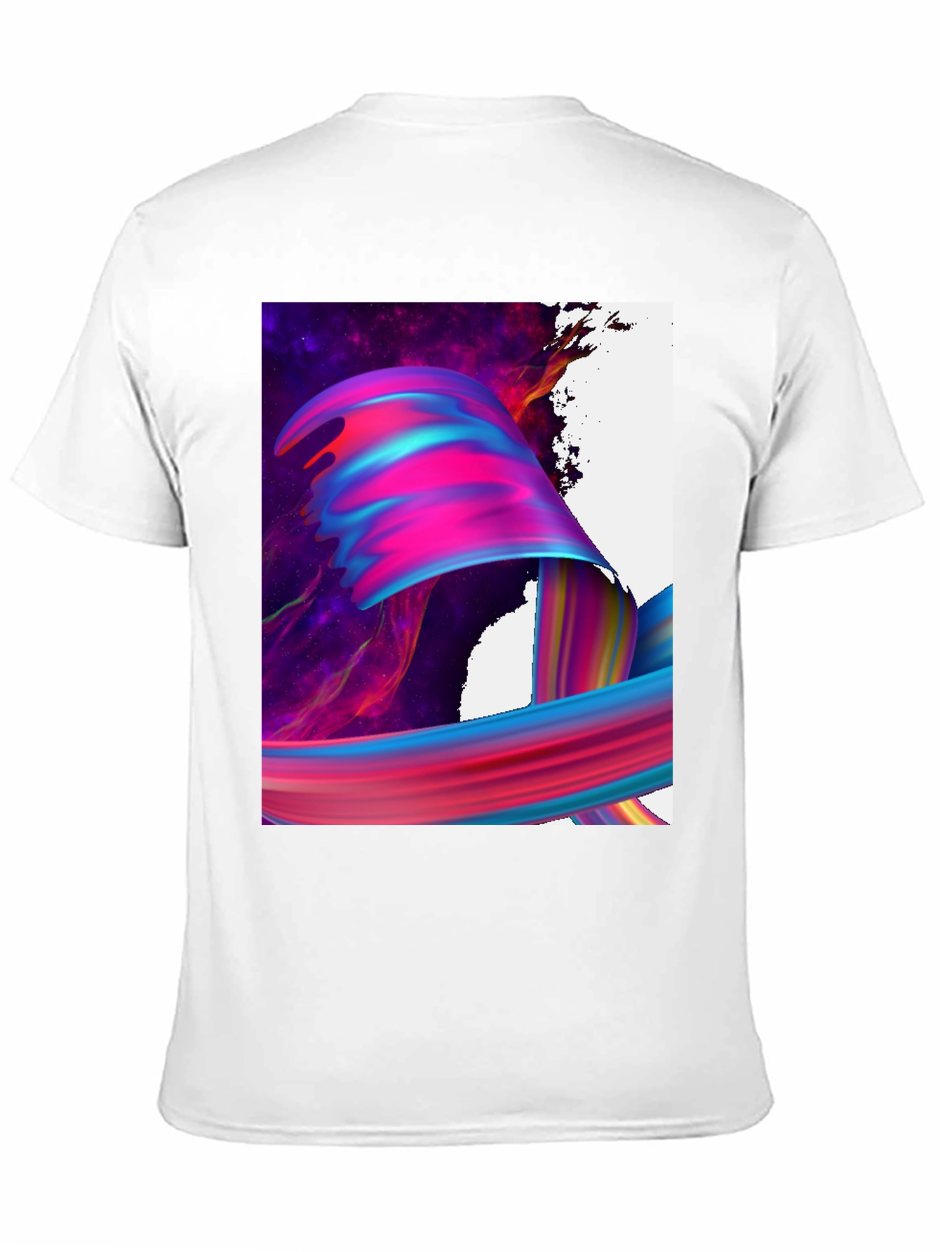 Black Abstract Art Black T-Shirt view 11