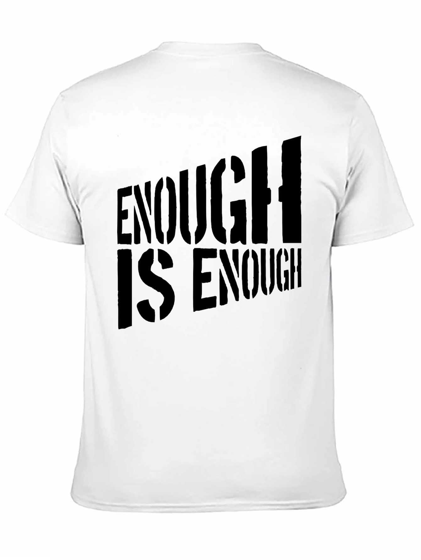 Black Enough Is Enough Black Graphic Tee view 11