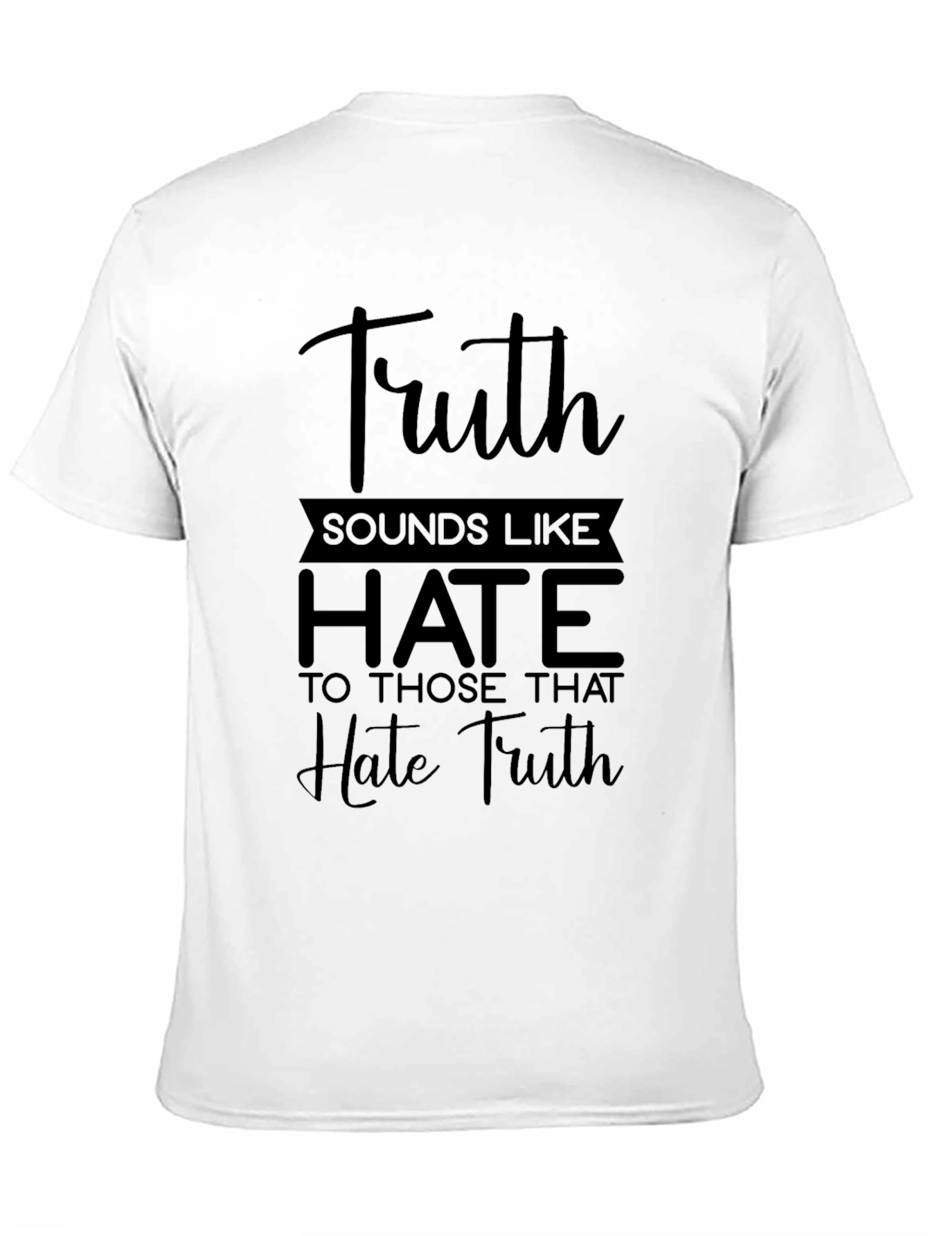 Black Truth Sounds Like Hate Graphic T-Shirt view 11