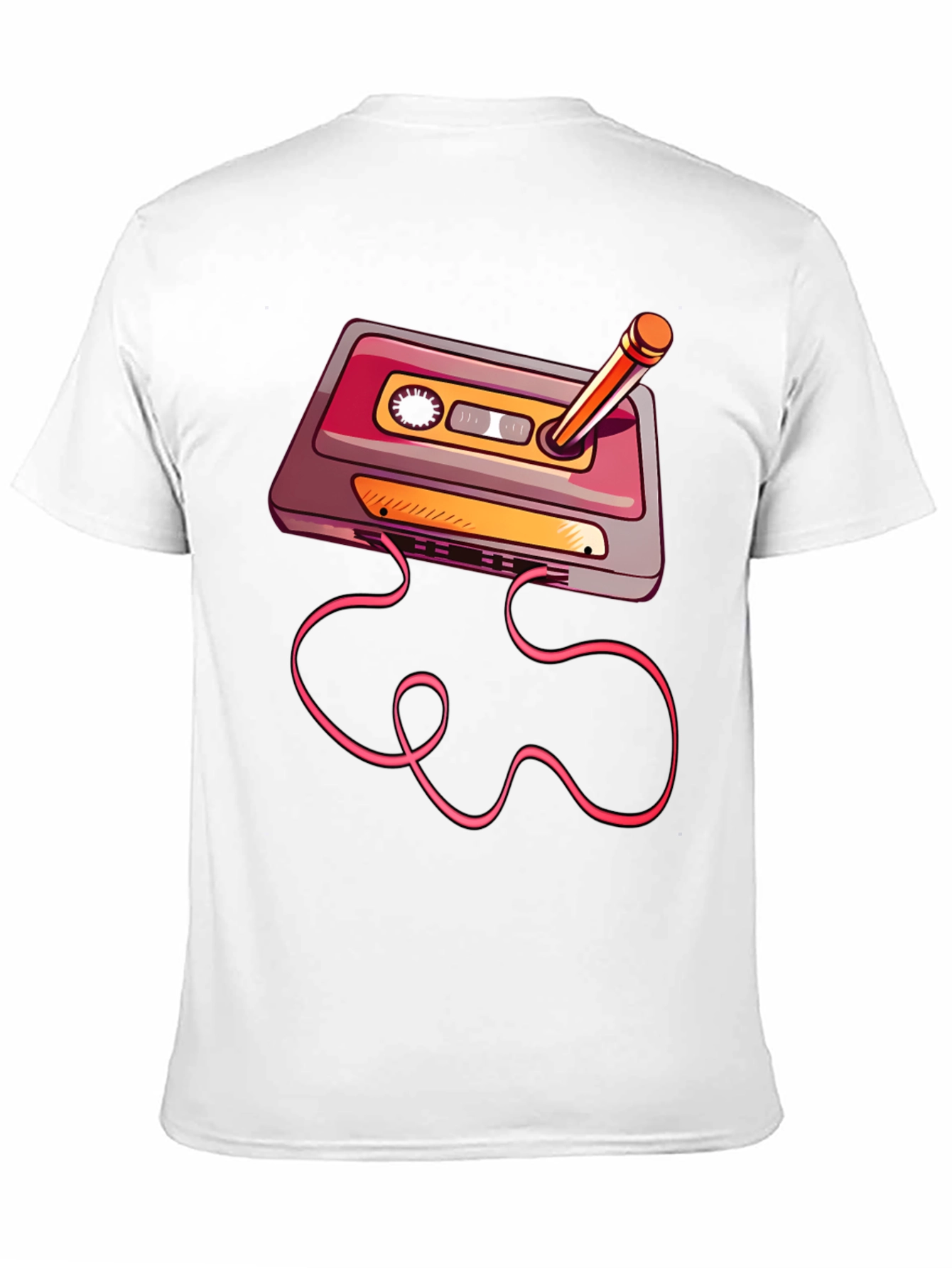 Black Retro Cassette Tape T-Shirt view 11