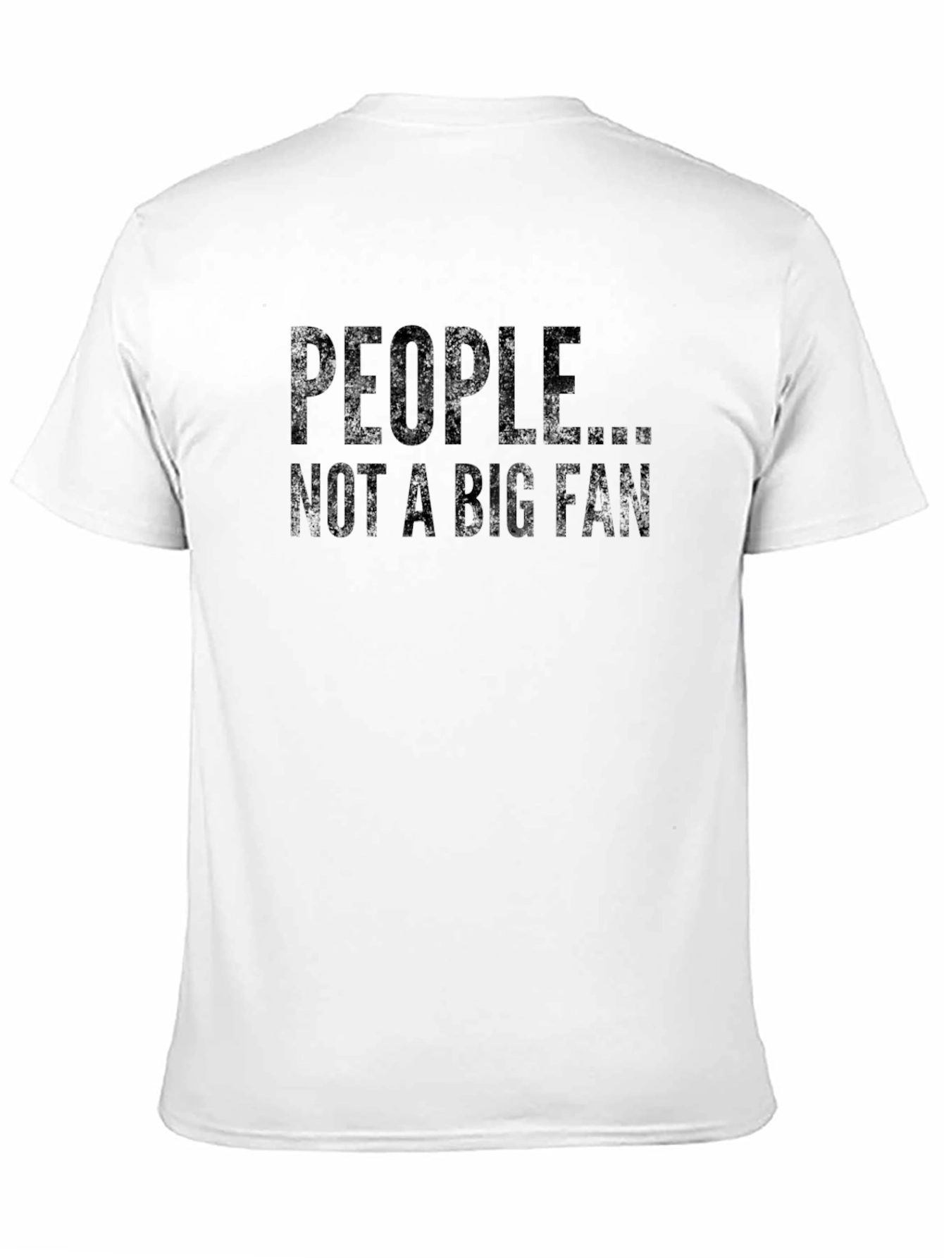 Black People Not A Big Fan Black Graphic T-Shirt view 11