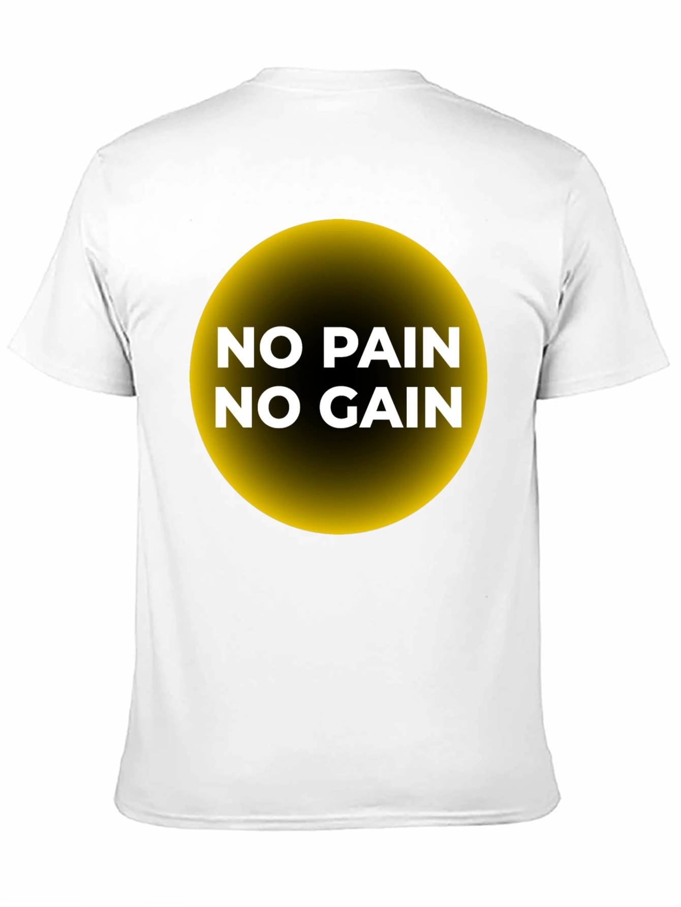 Black No Pain No Gain T-Shirt - Motivational Gym Wear view 11