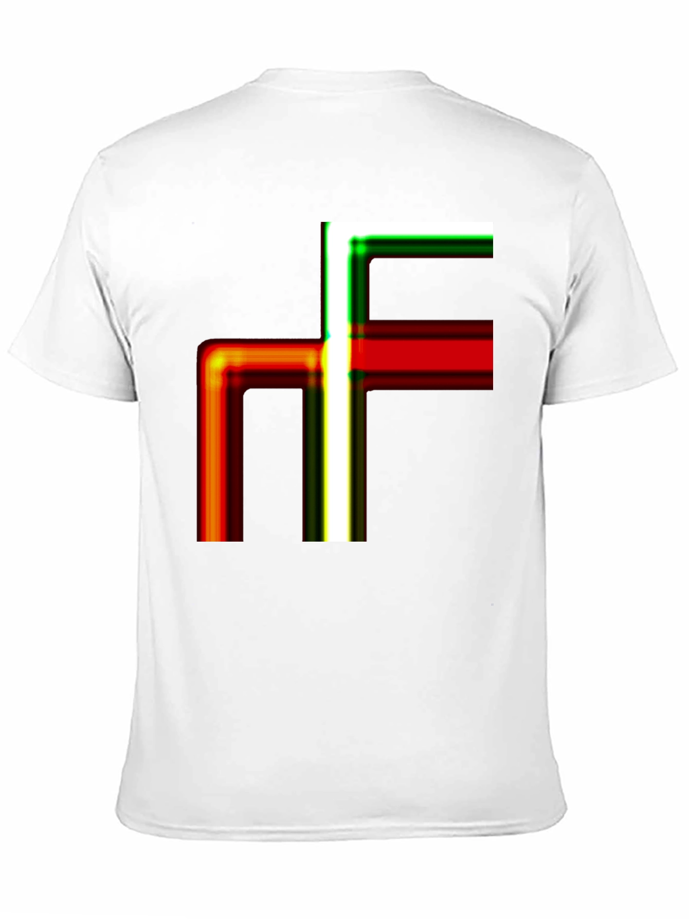 Black Abstract Geometric Line Art Graphic Tee - Modern Casual Shirt view 11