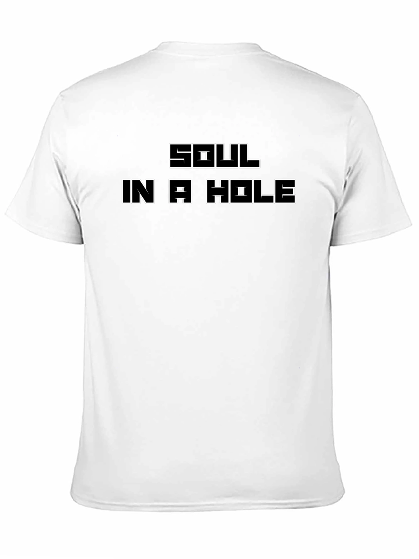 Black Soul in a Hole Graphic Tee - Black Cotton T-Shirt view 11