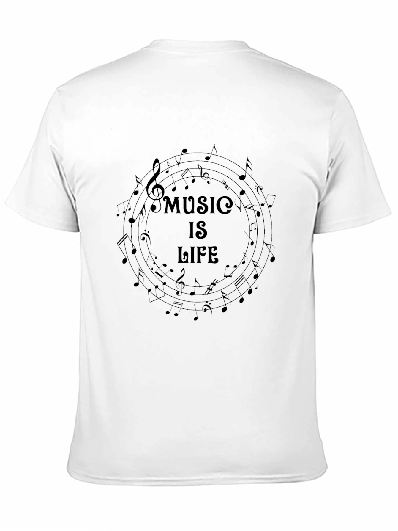 Black Music is Life Graphic Tee - Black Cotton Blend view 11