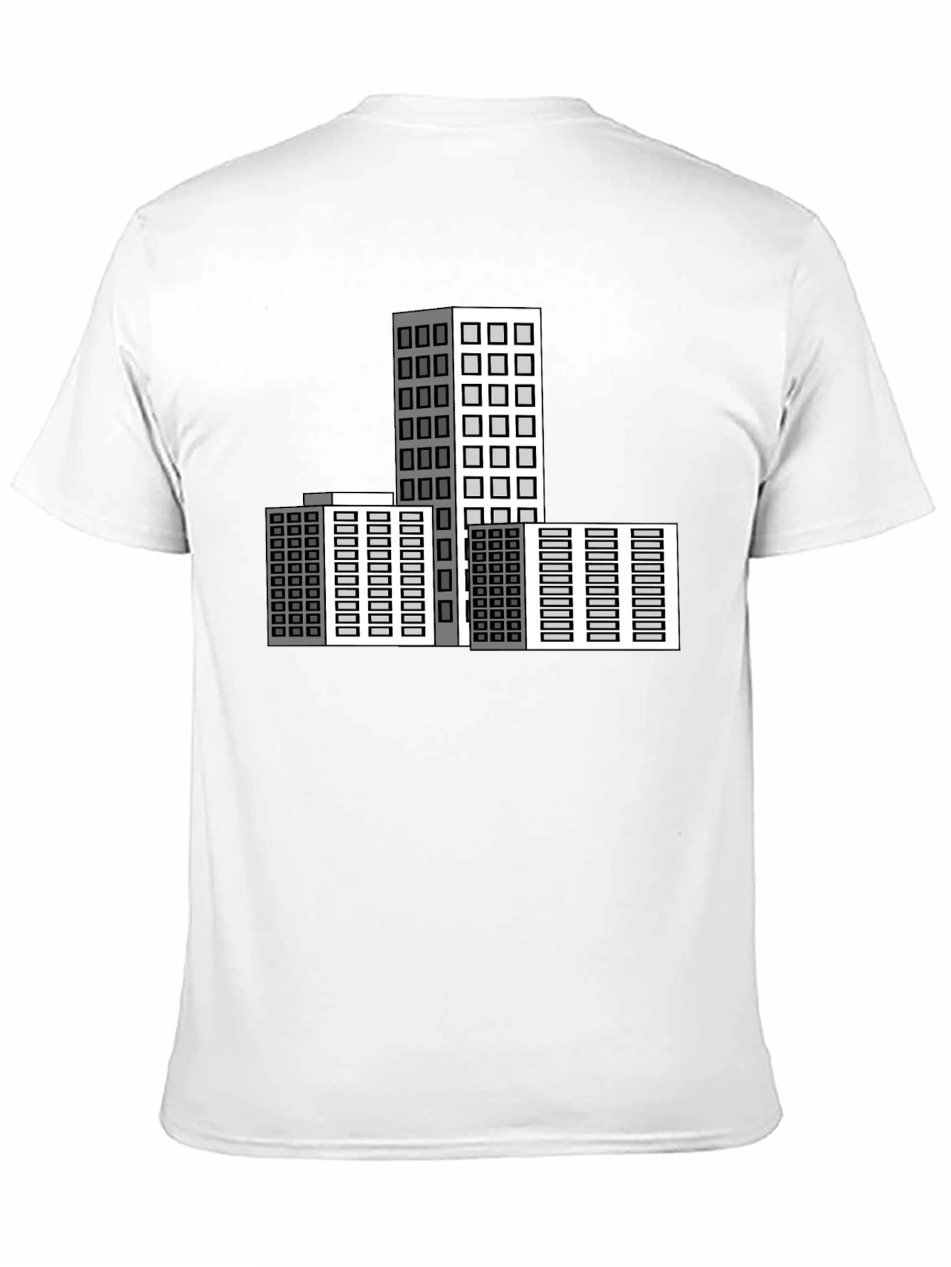 Black Urban Architect T-Shirt: Modern Cityscape Design view 11
