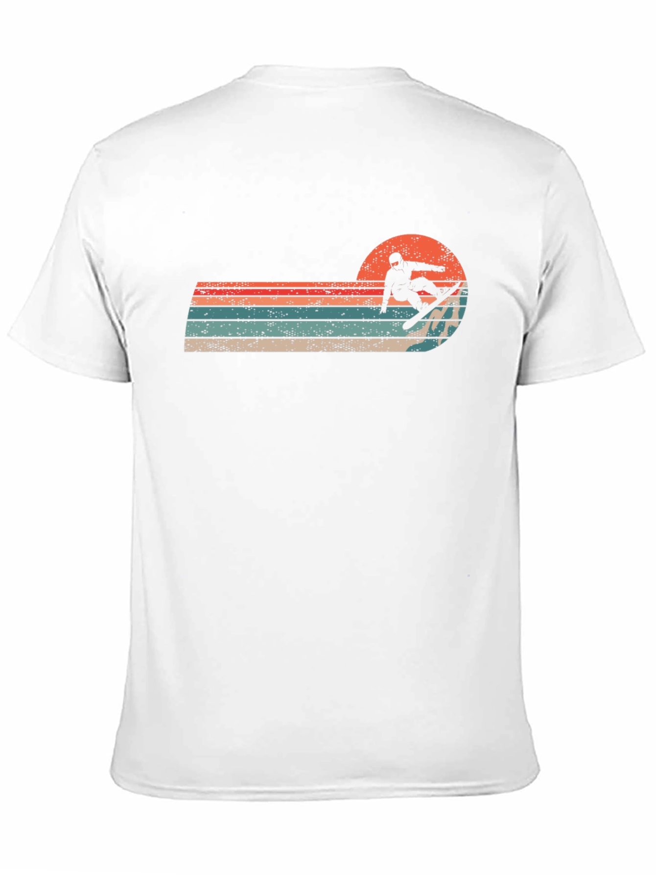 Black Retro Snowboarder Sunset Graphic Tee view 11