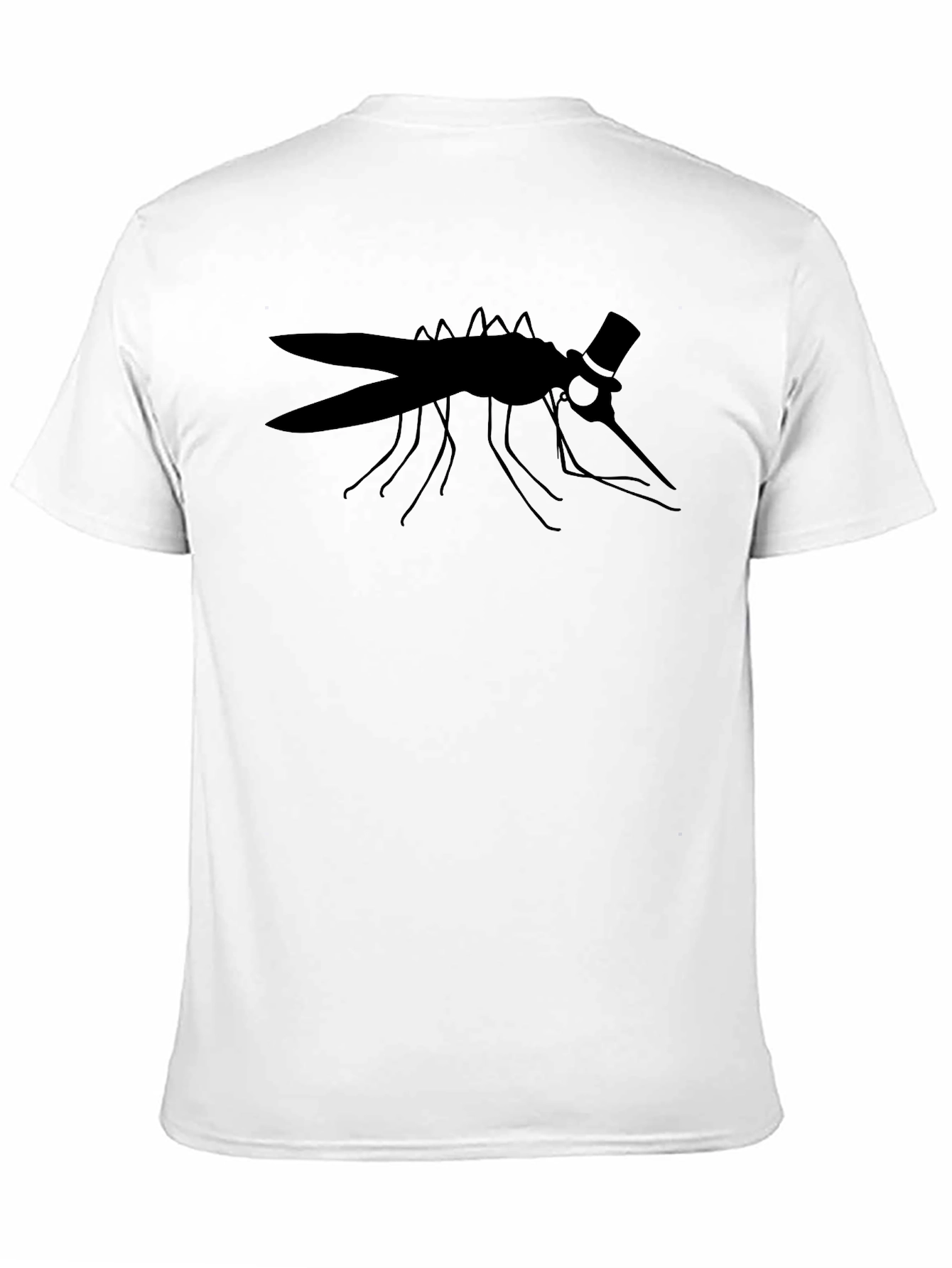 Black Dapper Mosquito Graphic T-Shirt view 11