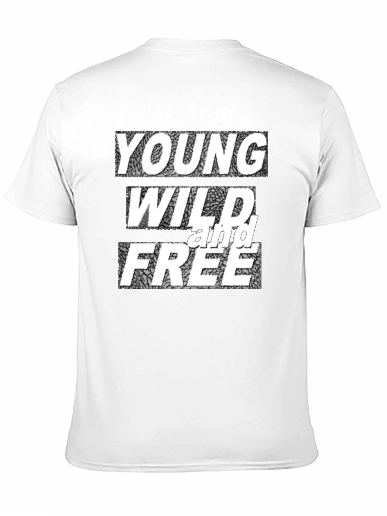 Black Young Wild & Free Graphic Tee - Bold Statement Shirt view 11