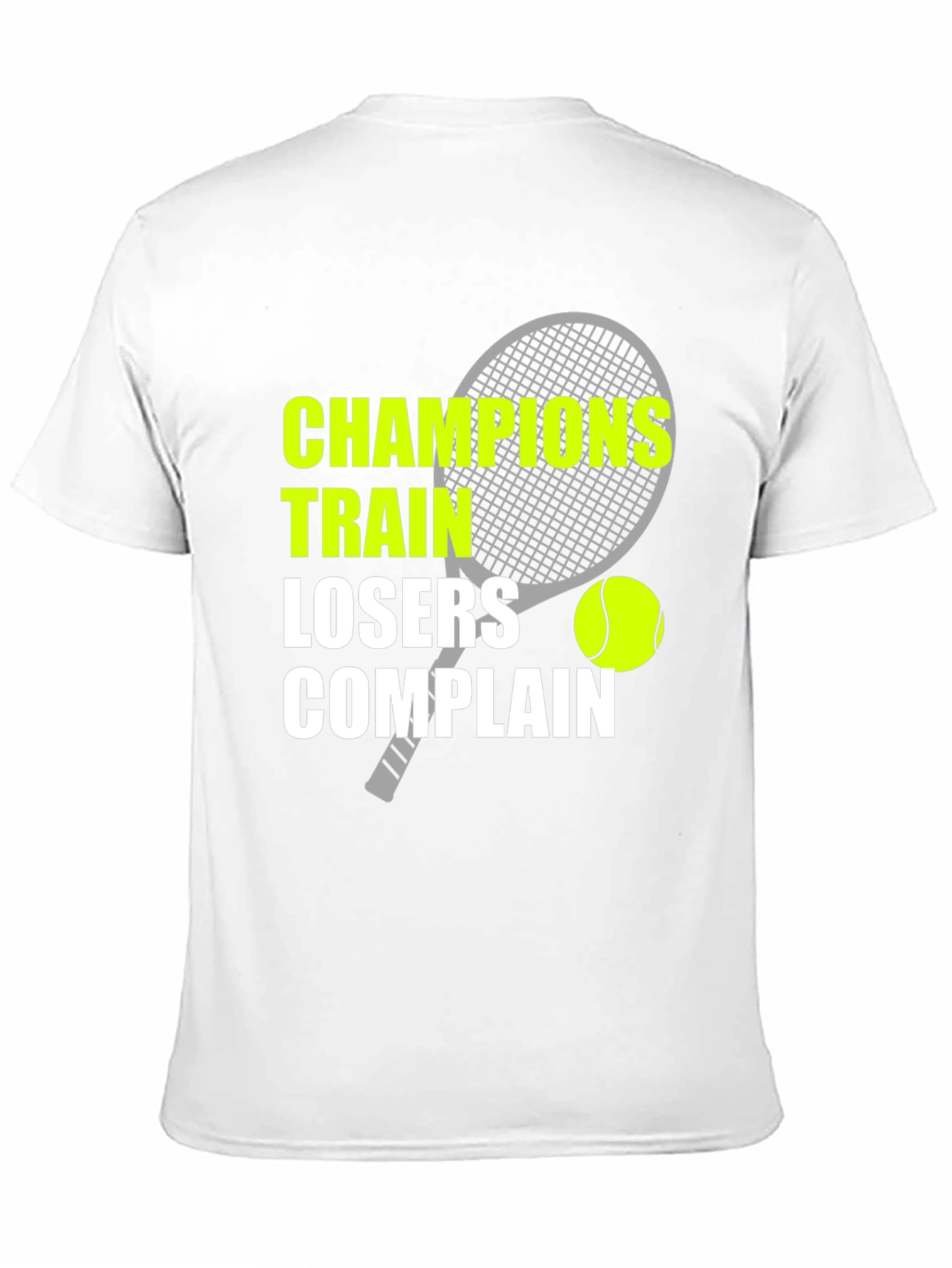 Black Champions Train T-Shirt Tennis Motivation view 11