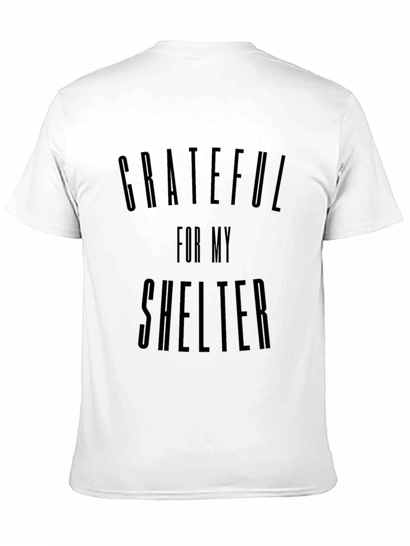 Black Grateful for My Shelter Black Graphic Tee view 11