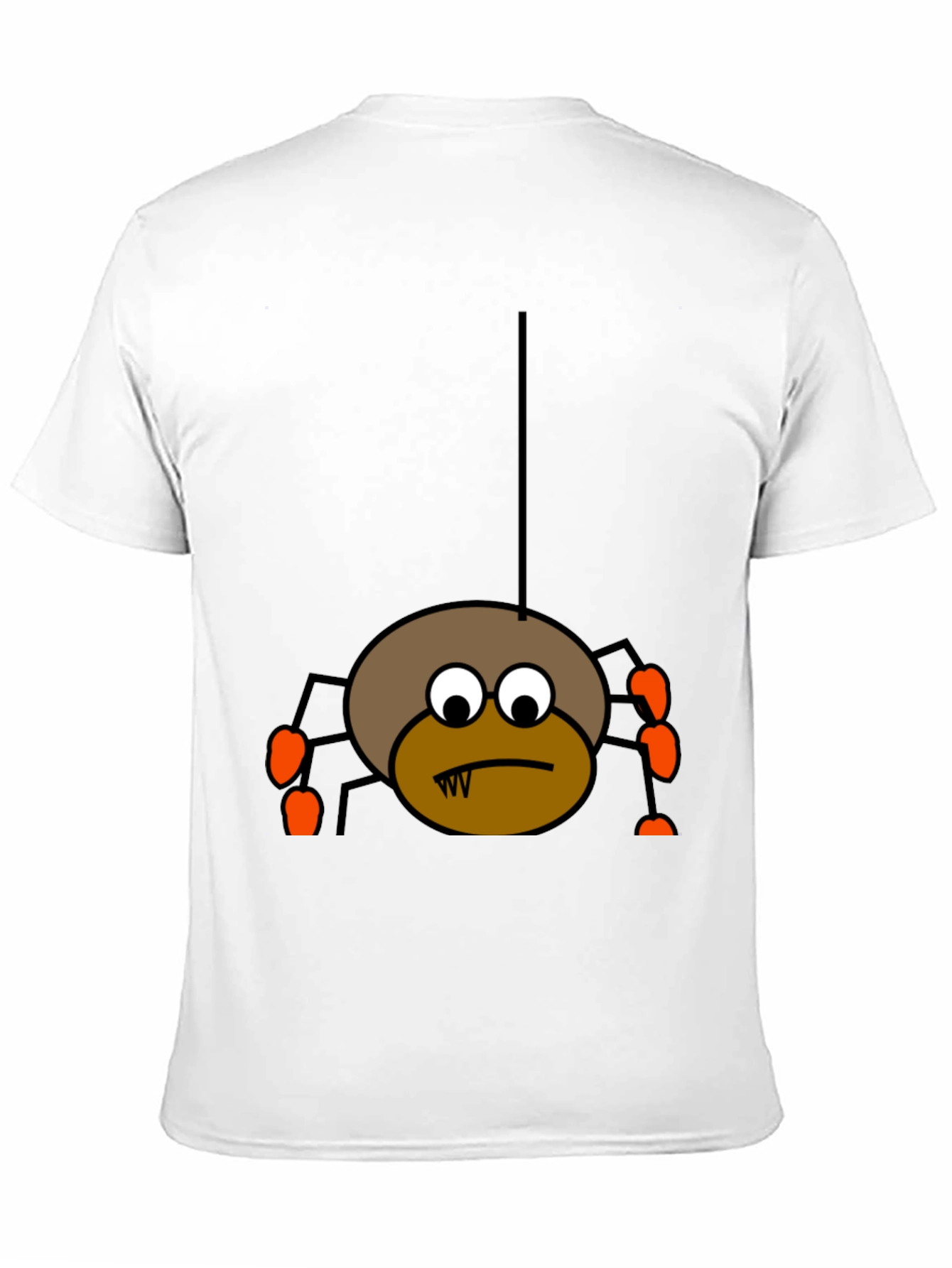 Black Halloween Spider Graphic Tee - Black Cotton T-Shirt view 11