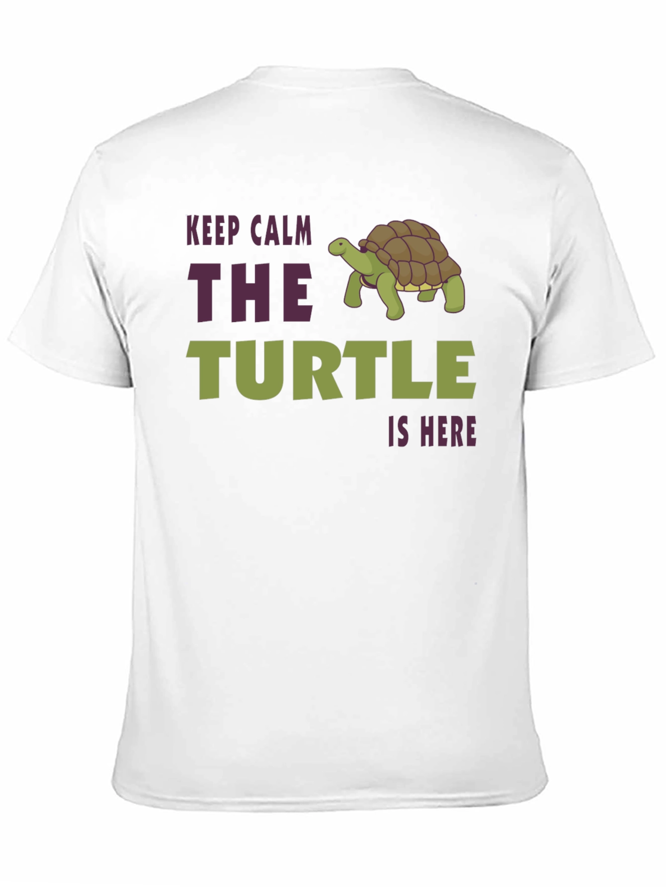 Black Keep Calm The Turtle Is Here Graphic T-Shirt view 11