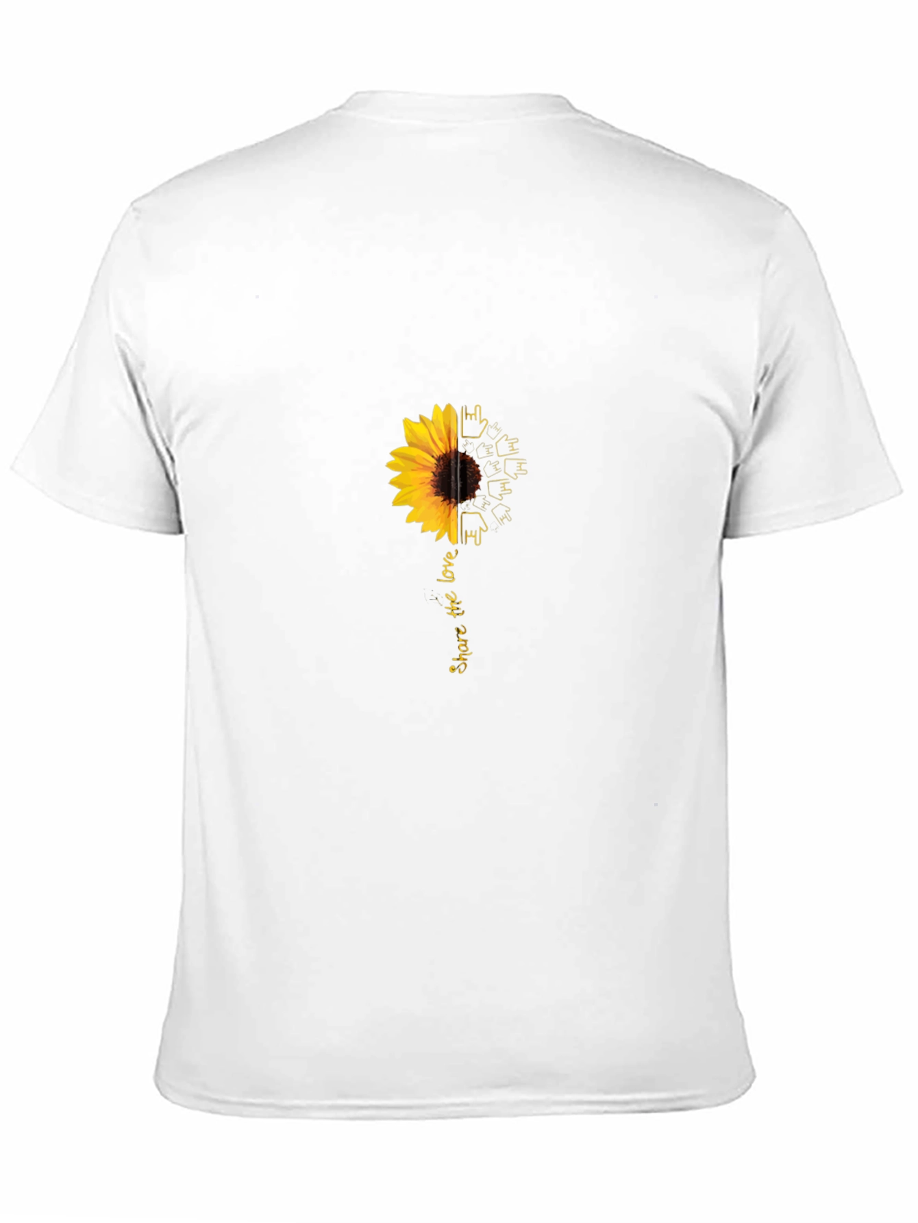 Black Sunflower Share the Love Black T-Shirt view 11