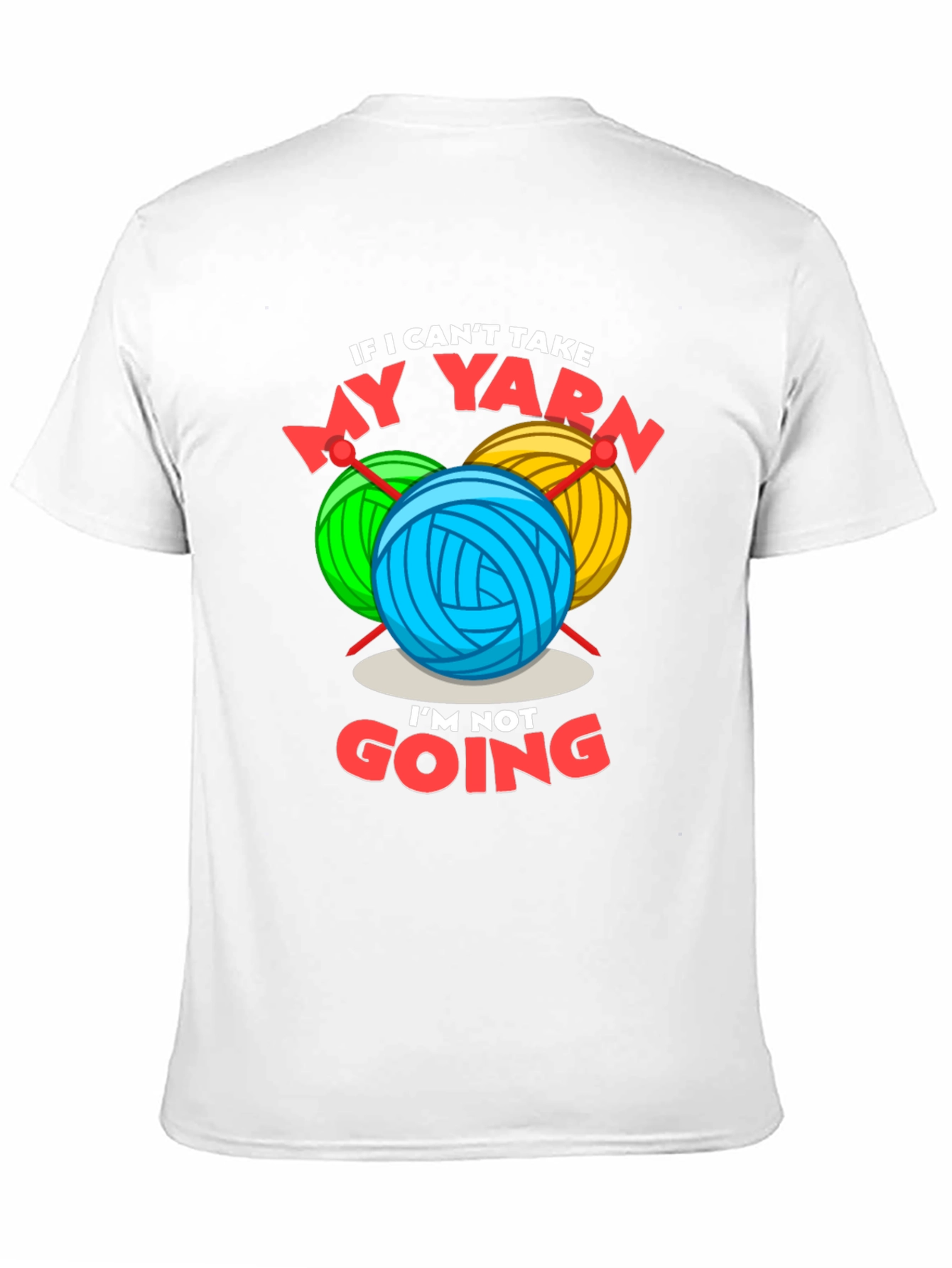 Black Funny Yarn Lover T-Shirt - Knitting & Crochet Gift Tee view 11