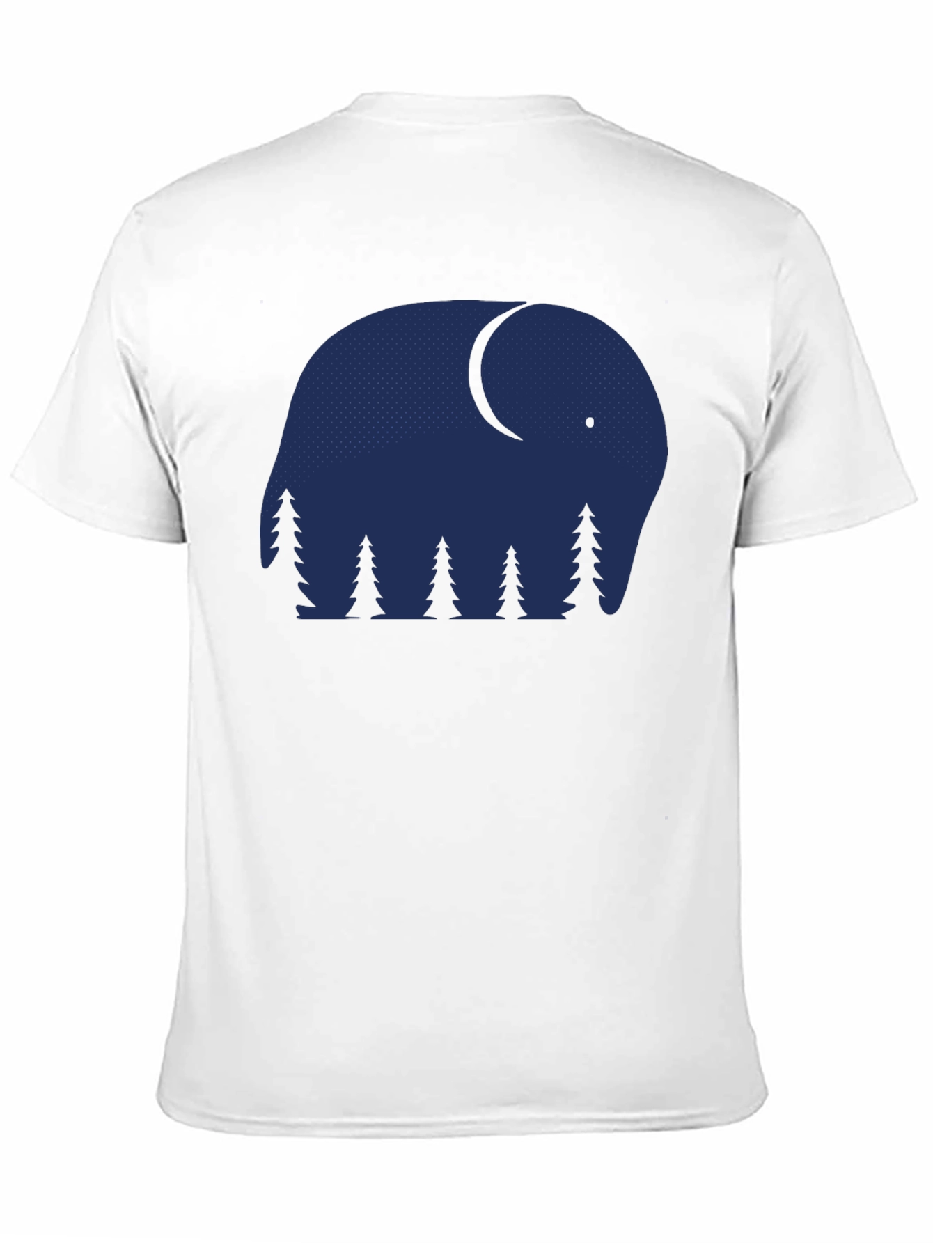 Black Elephant Nightscape Graphic Tee - Stylish & Unique! view 11