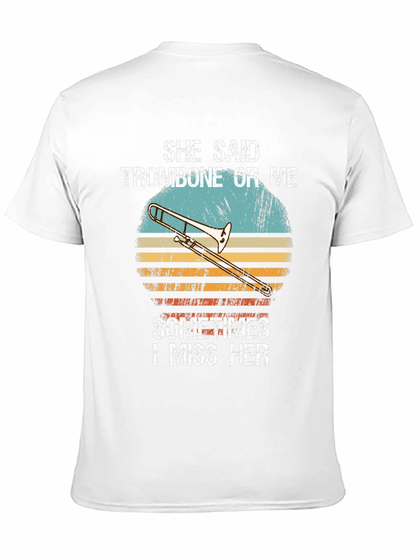 Black Trombone or Me Graphic T-Shirt view 11