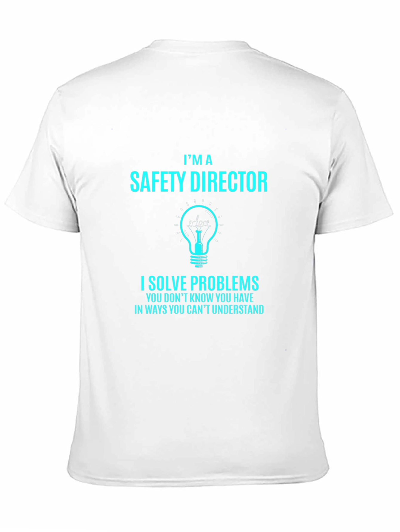Black Safety Director T-Shirt - I Solve Problems view 11