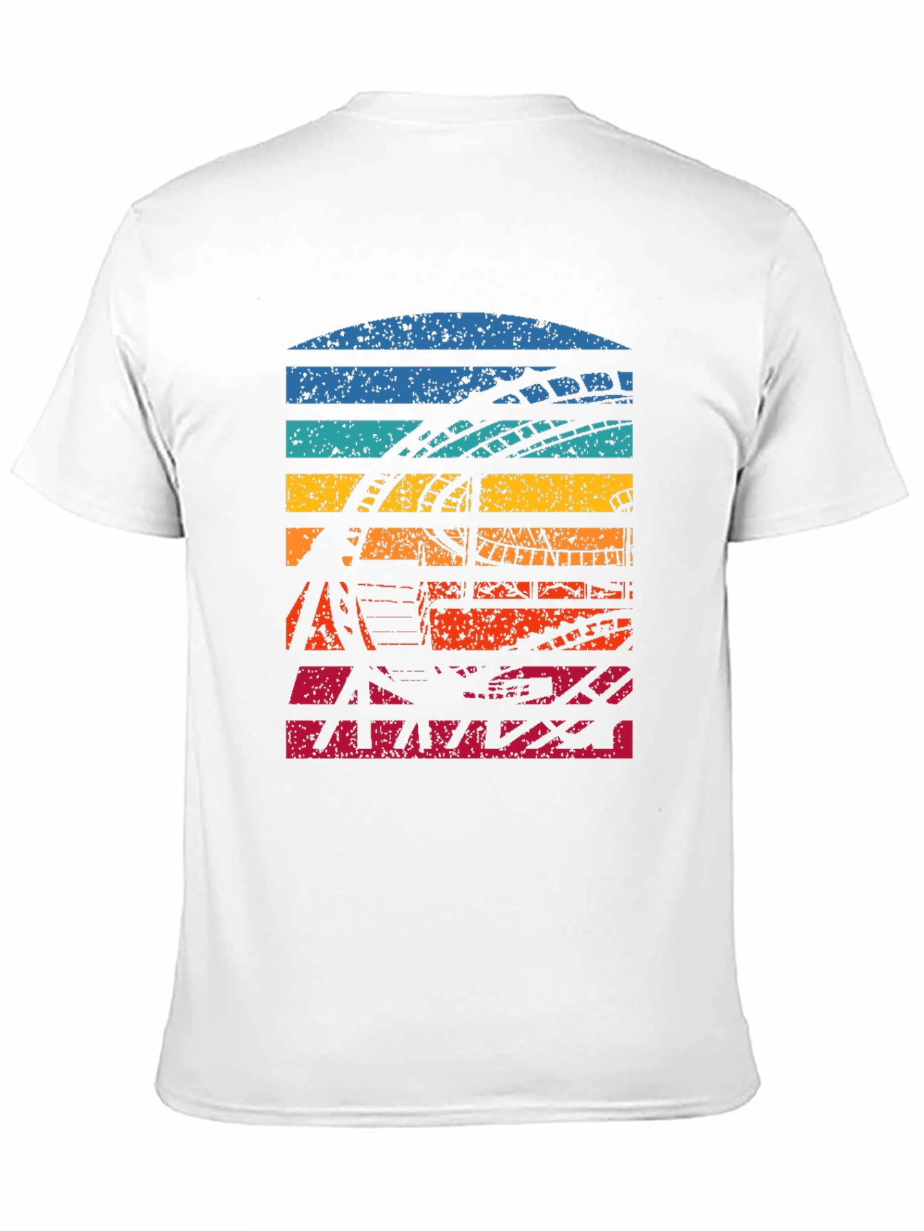 Black Retro Roller Coaster T-Shirt view 11