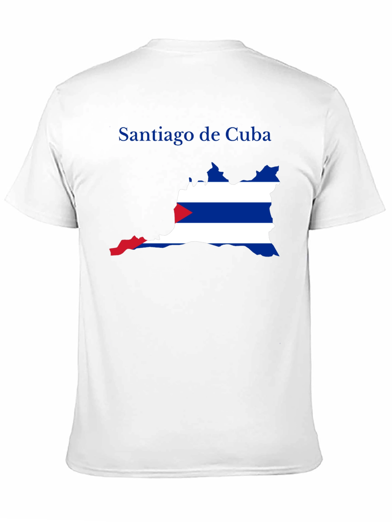Black Santiago de Cuba Flag Graphic T-Shirt view 11