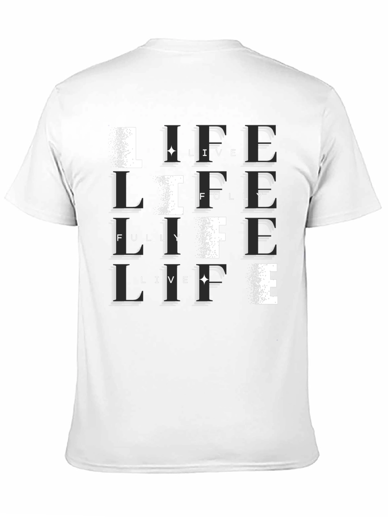 Black Live Life Fully Black T-Shirt view 11