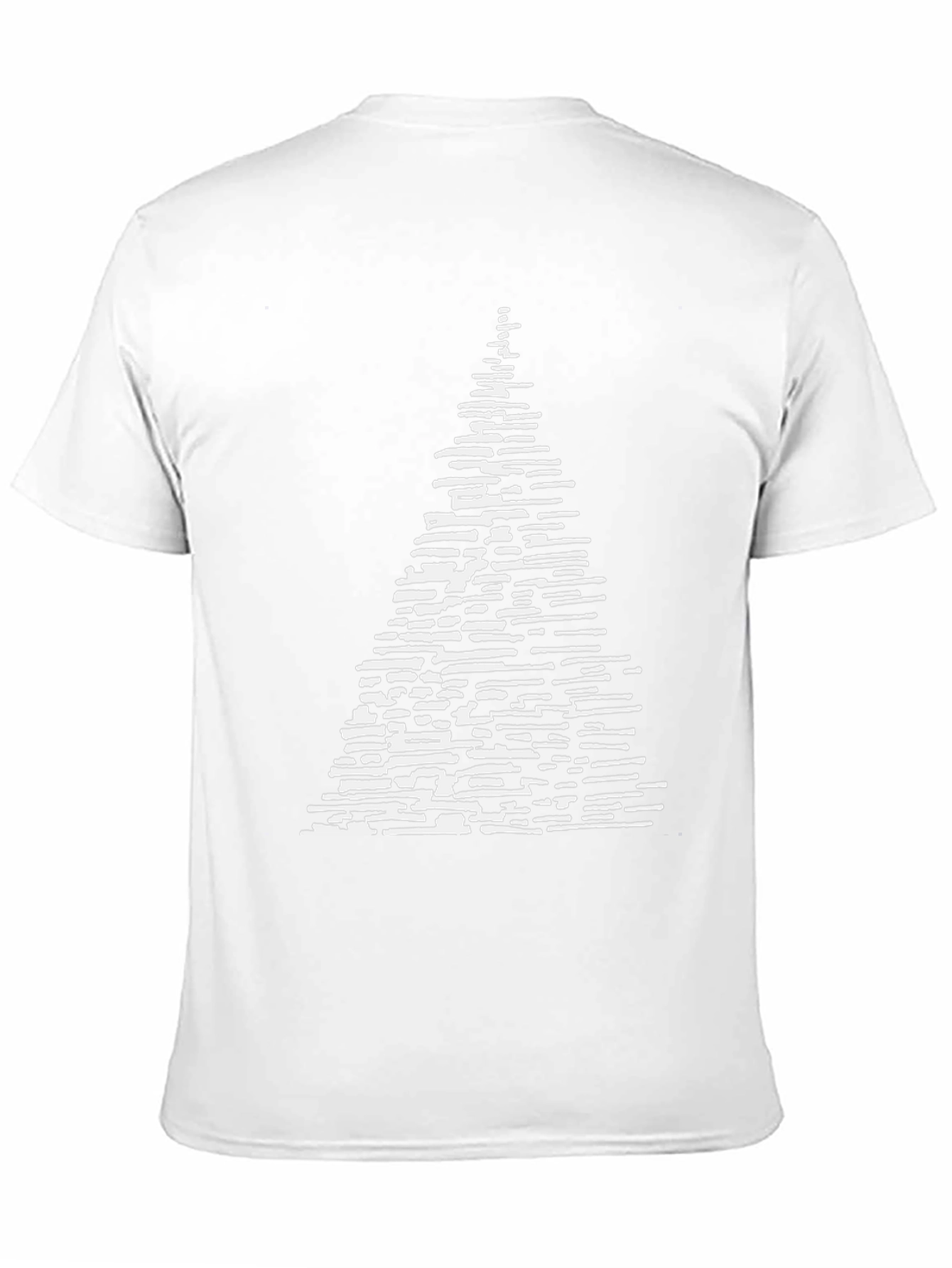 Black Abstract Christmas Tree T-Shirt view 11