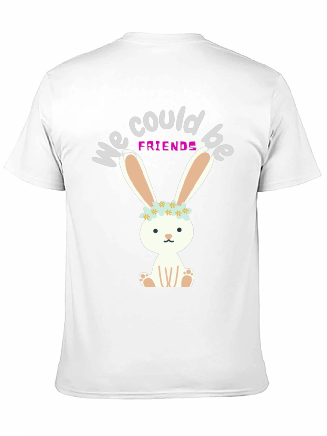 Black Bunny Friends Graphic T-Shirt view 11