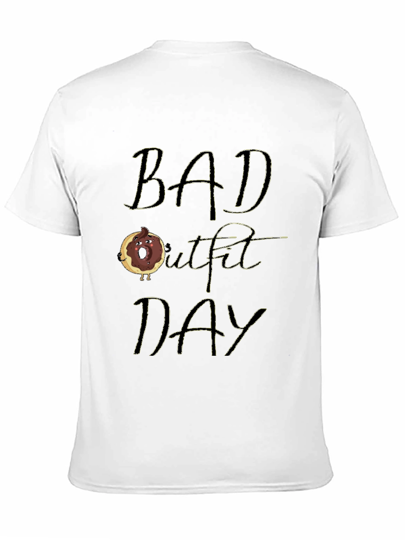 Black Bad Outfit Day Funny T-Shirt view 11