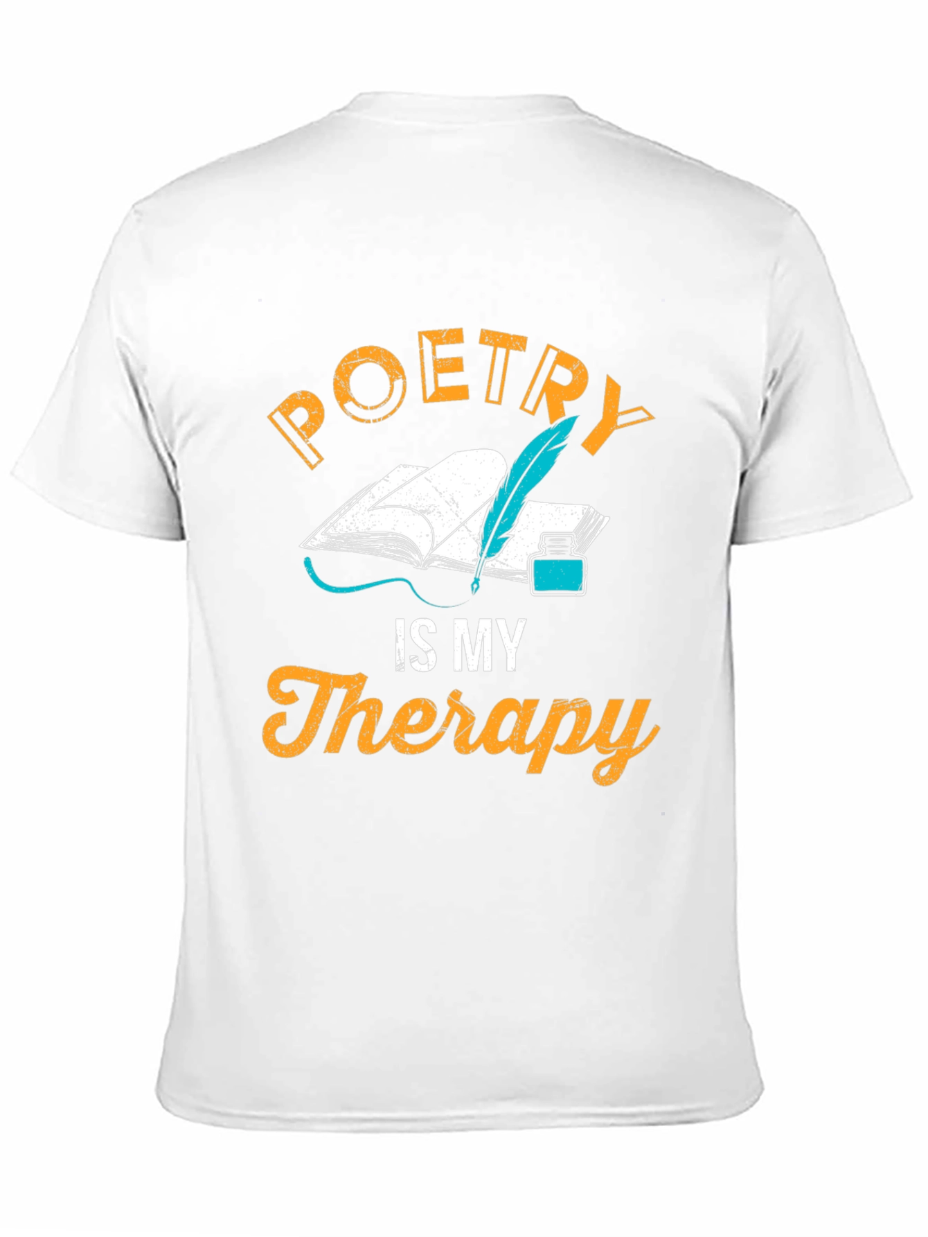 Black Poetry is My Therapy T-Shirt - Writer's Gift view 11