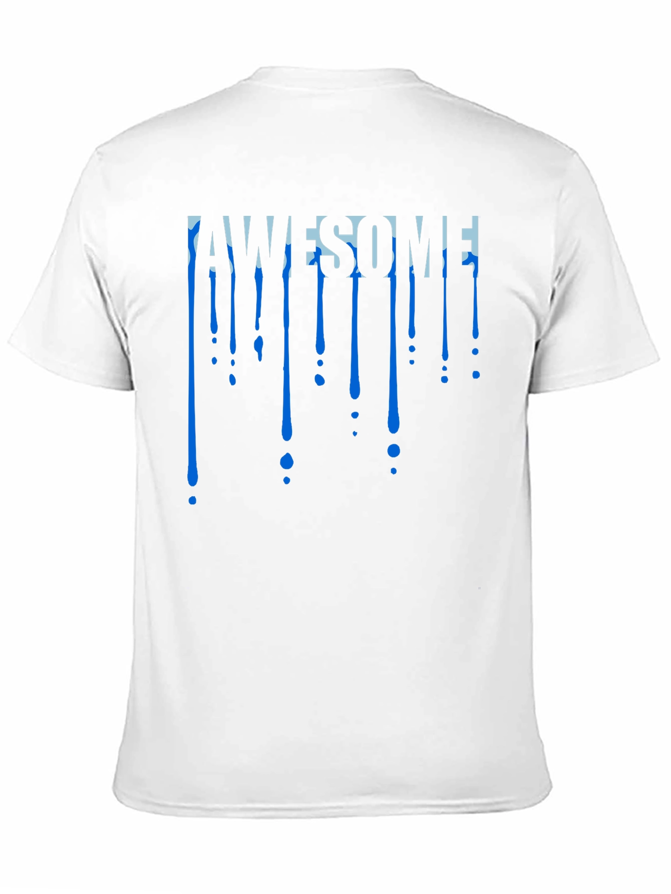 Black Awesome Drip Tee - Cool Graphic Design view 11